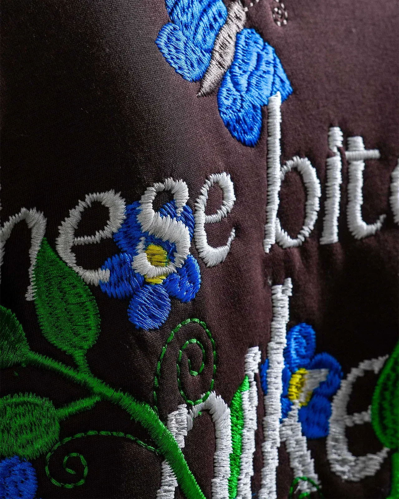 Bitch's Desire Hoodie - Coffee Oversized Embroidered Hoodie