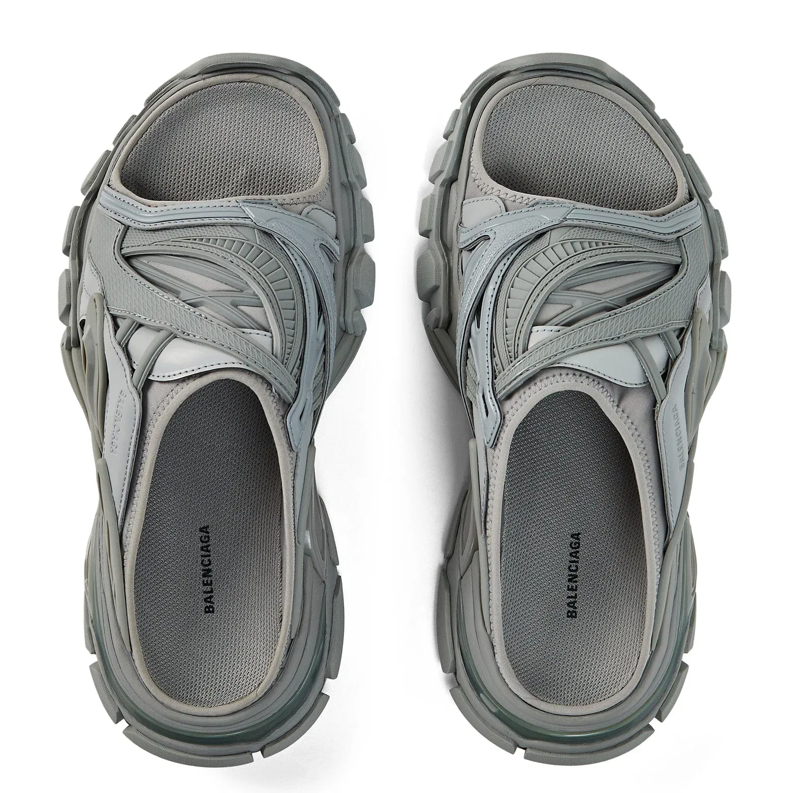 Track Slide Flat Sandals