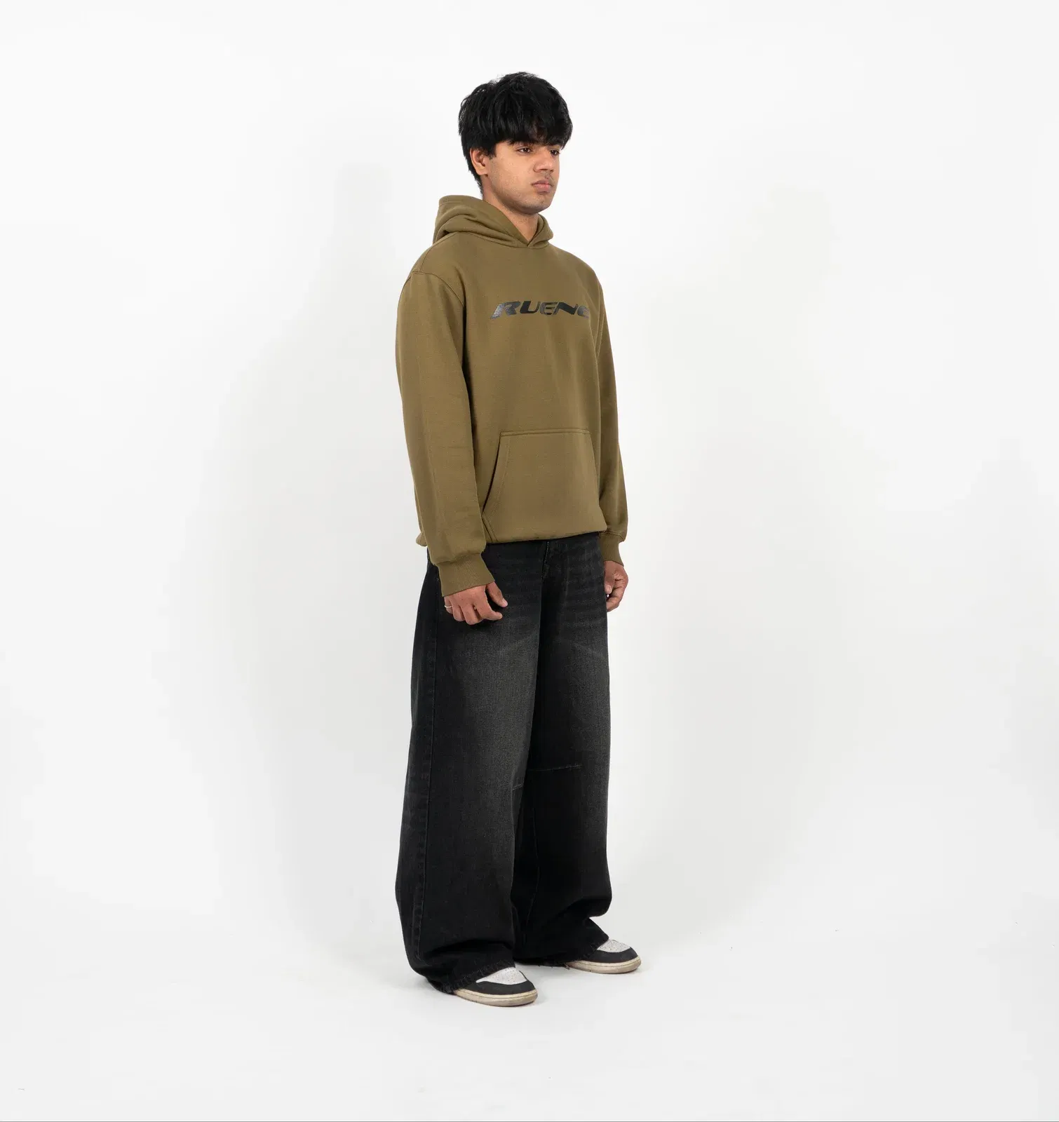 Olive Mossline Hoodie