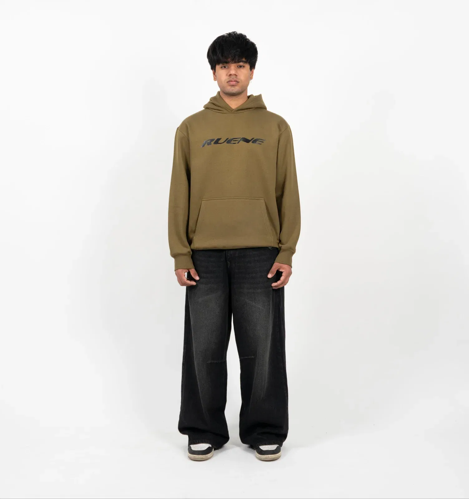 Olive Mossline Hoodie