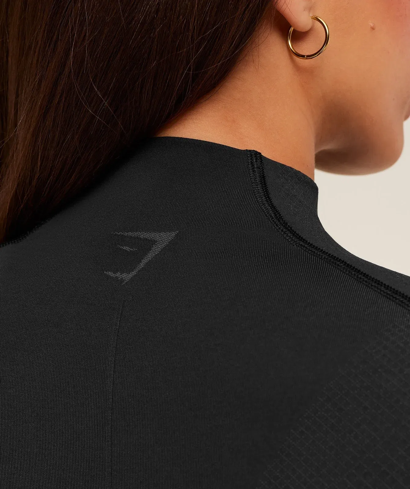 Gymshark Weekend Seamless Long Sleeve Top - GS Black/GS Asphalt Grey