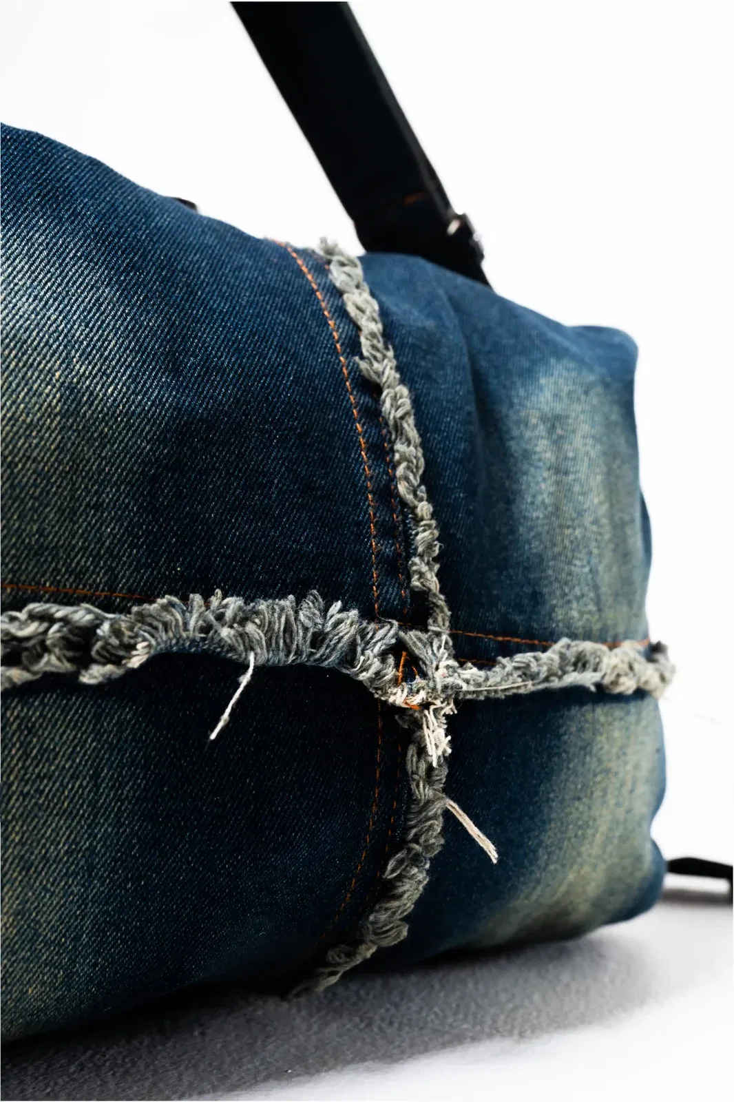 Raw Edge Denim Tote