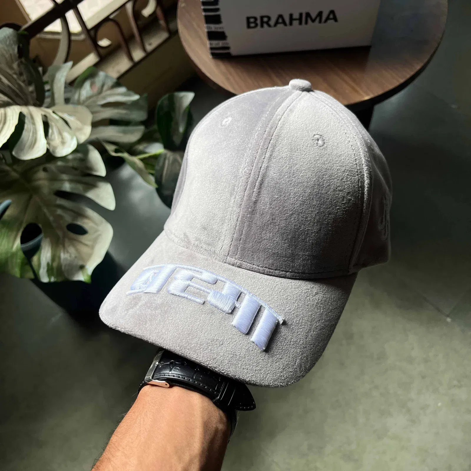 Brahma // Elephant Grey Suede Baseball Cap