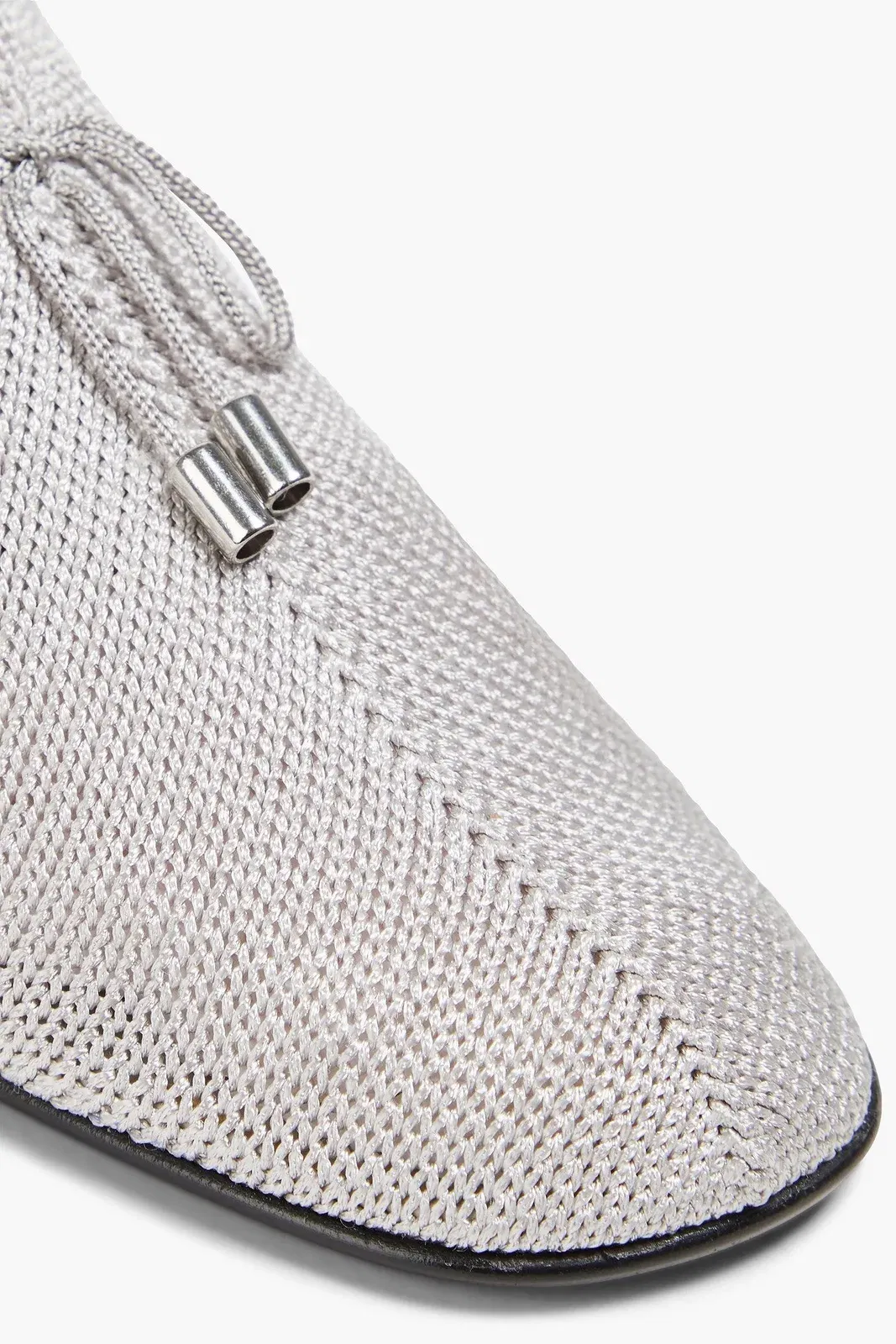 Toteme Knitted Flats Light Gray Women's