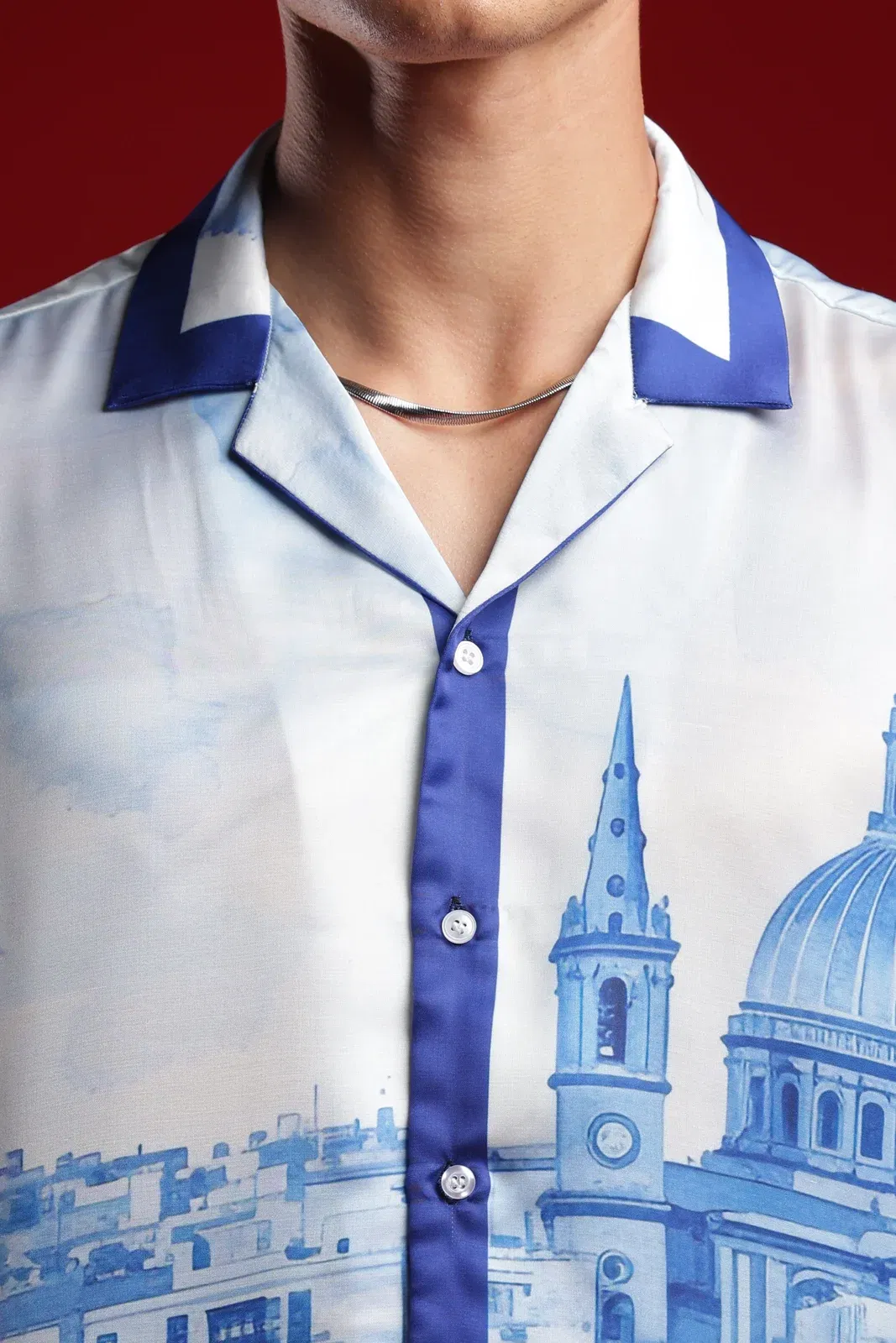 Amalfi Coast Italy Resort Collar Shirt