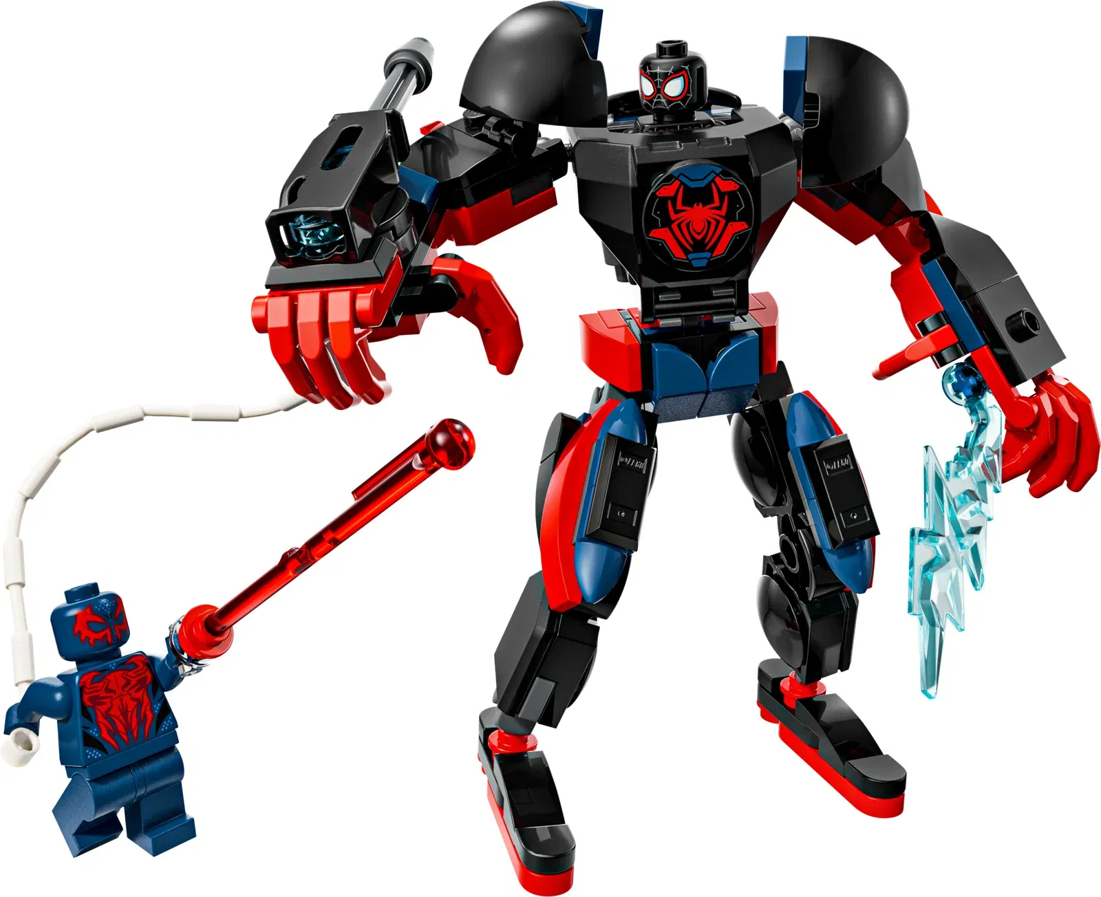 Lego Miles Morales Mech vs SpiderMan 2099