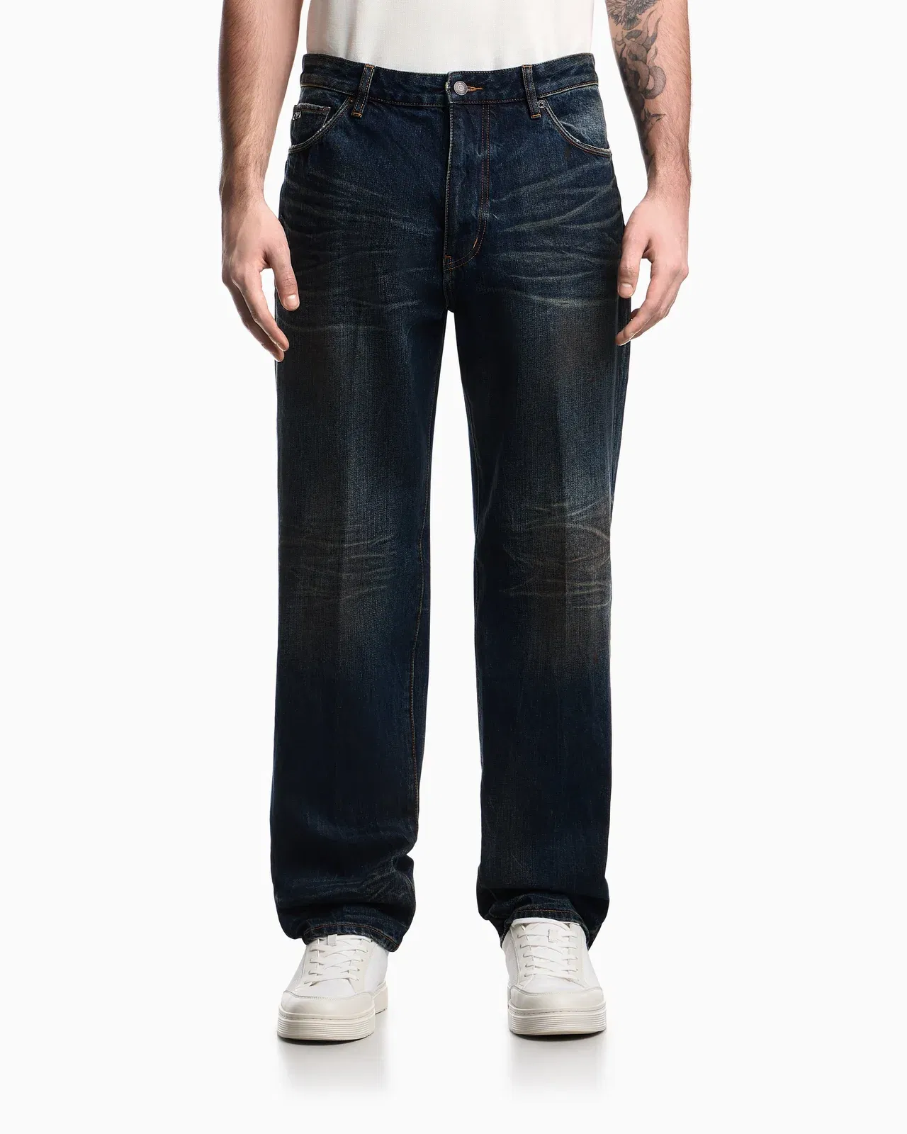 Emporio Armani J22 regular-fit, stiff-denim jeans