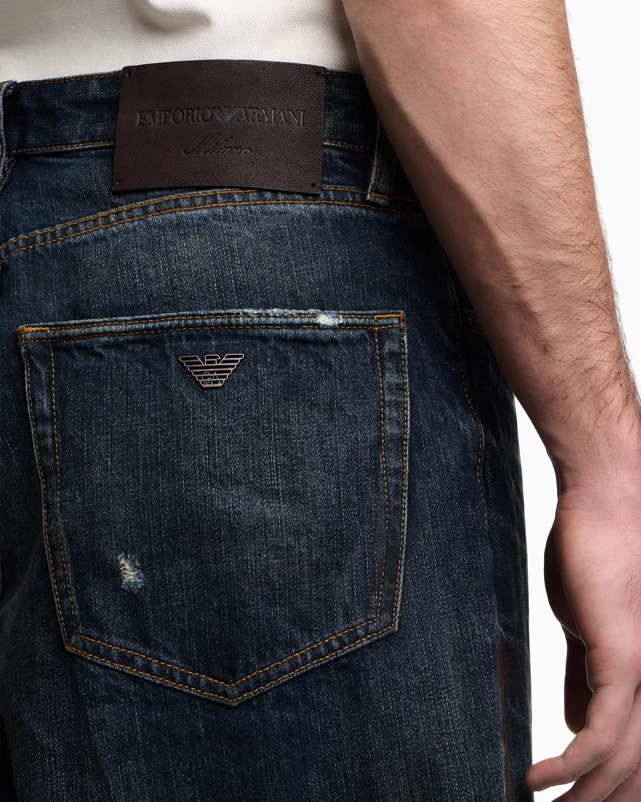 Emporio Armani J22 regular-fit, stiff-denim jeans