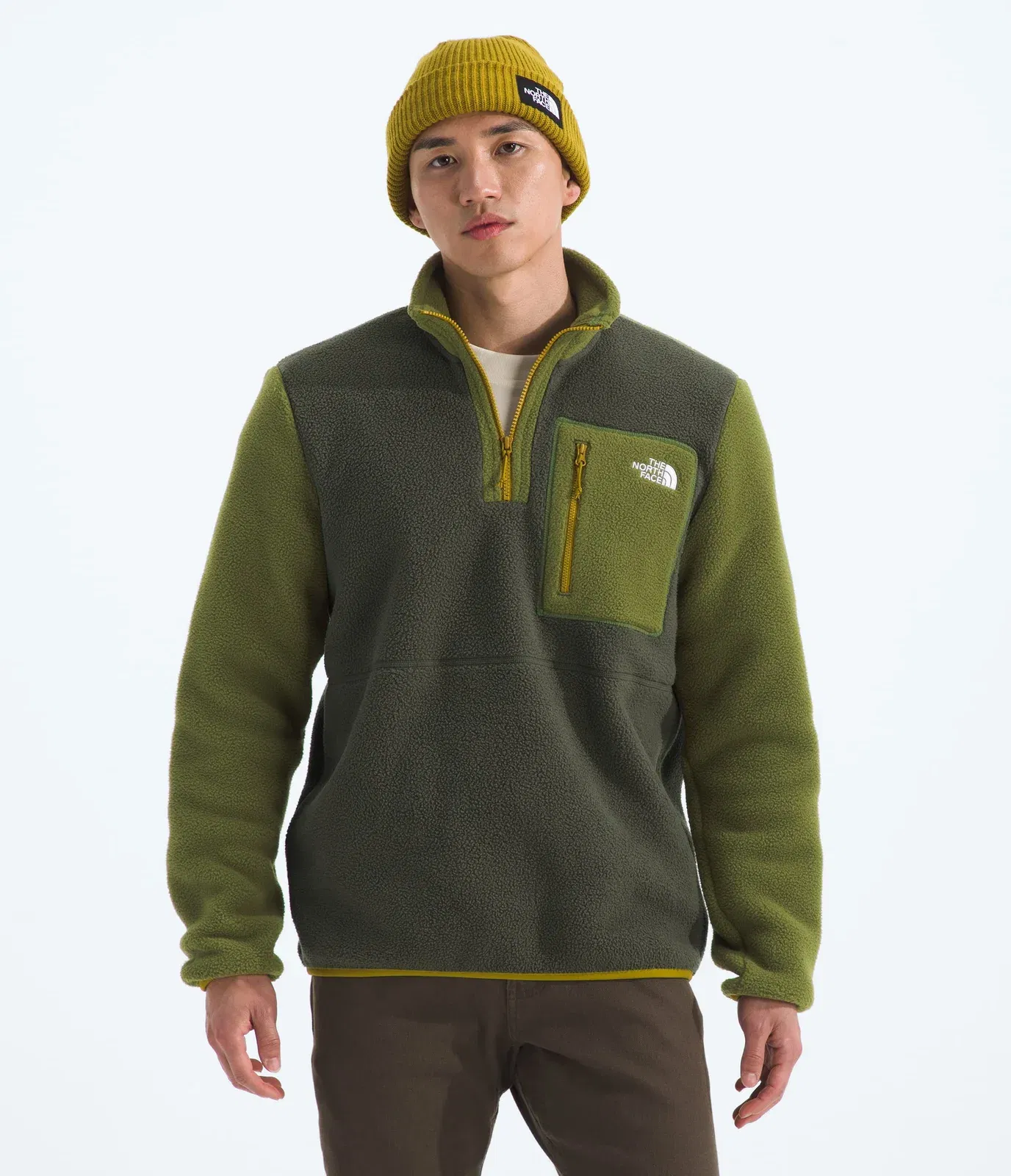The North Face Men’s Yumiori ¼-Zip New Taupe Green