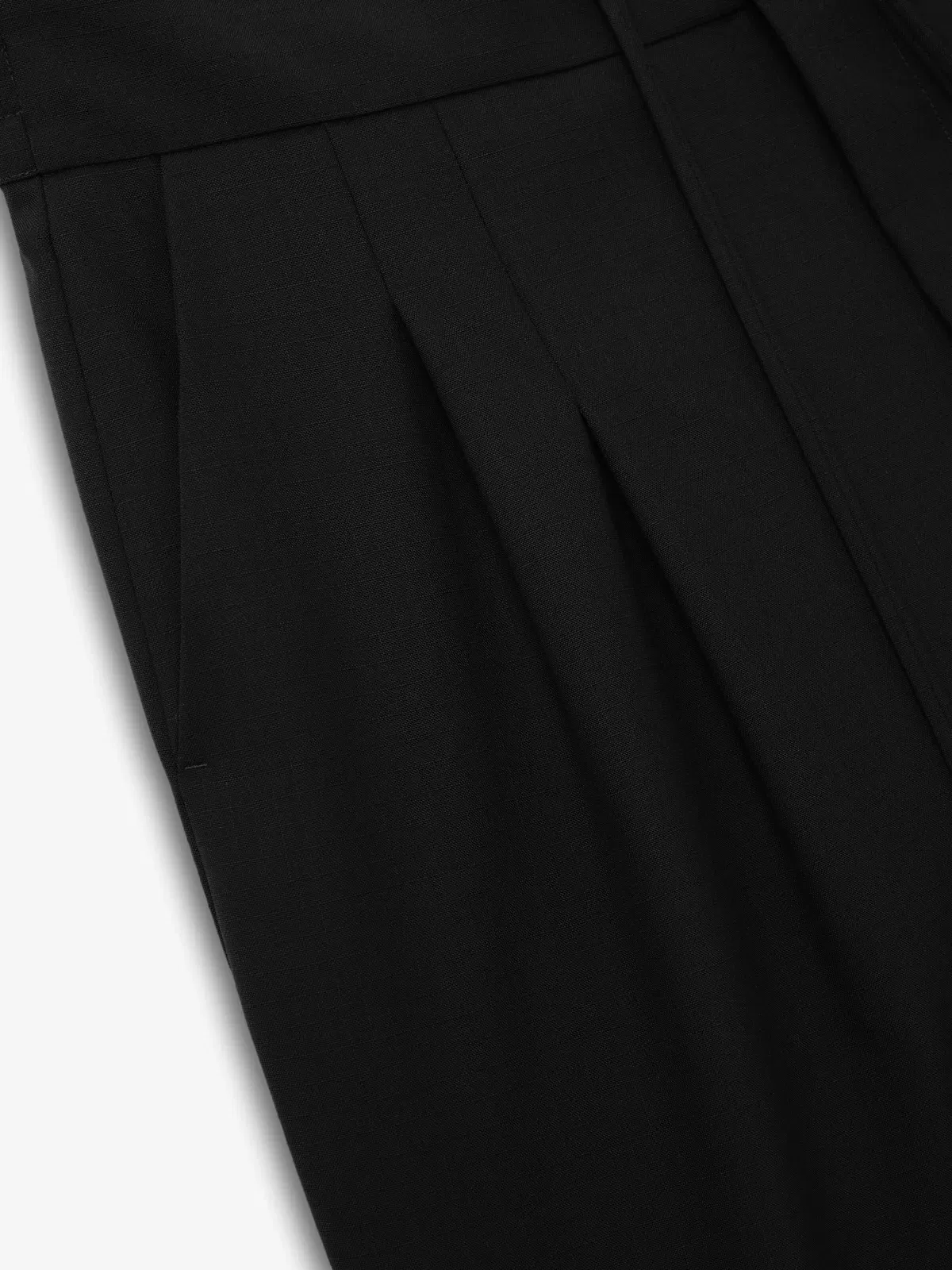 Essentials Wool Ripstop Baggy Shorts Black