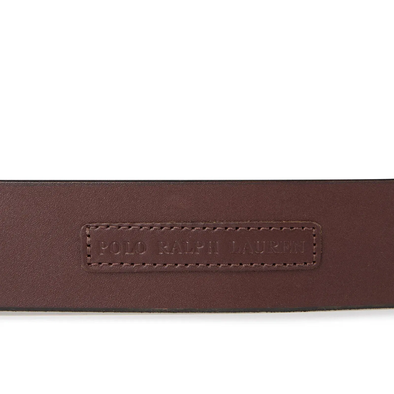 Logo Patch Leather Belt