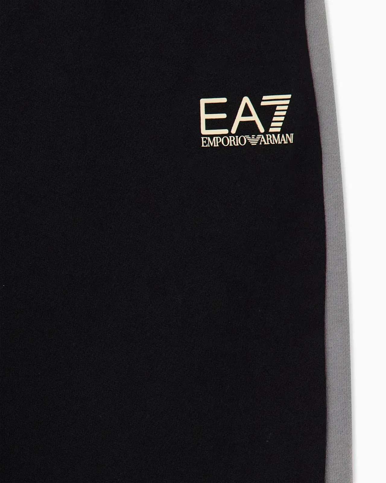 EA7 Slim-fit trousers in cotton-blend jersey with rib details