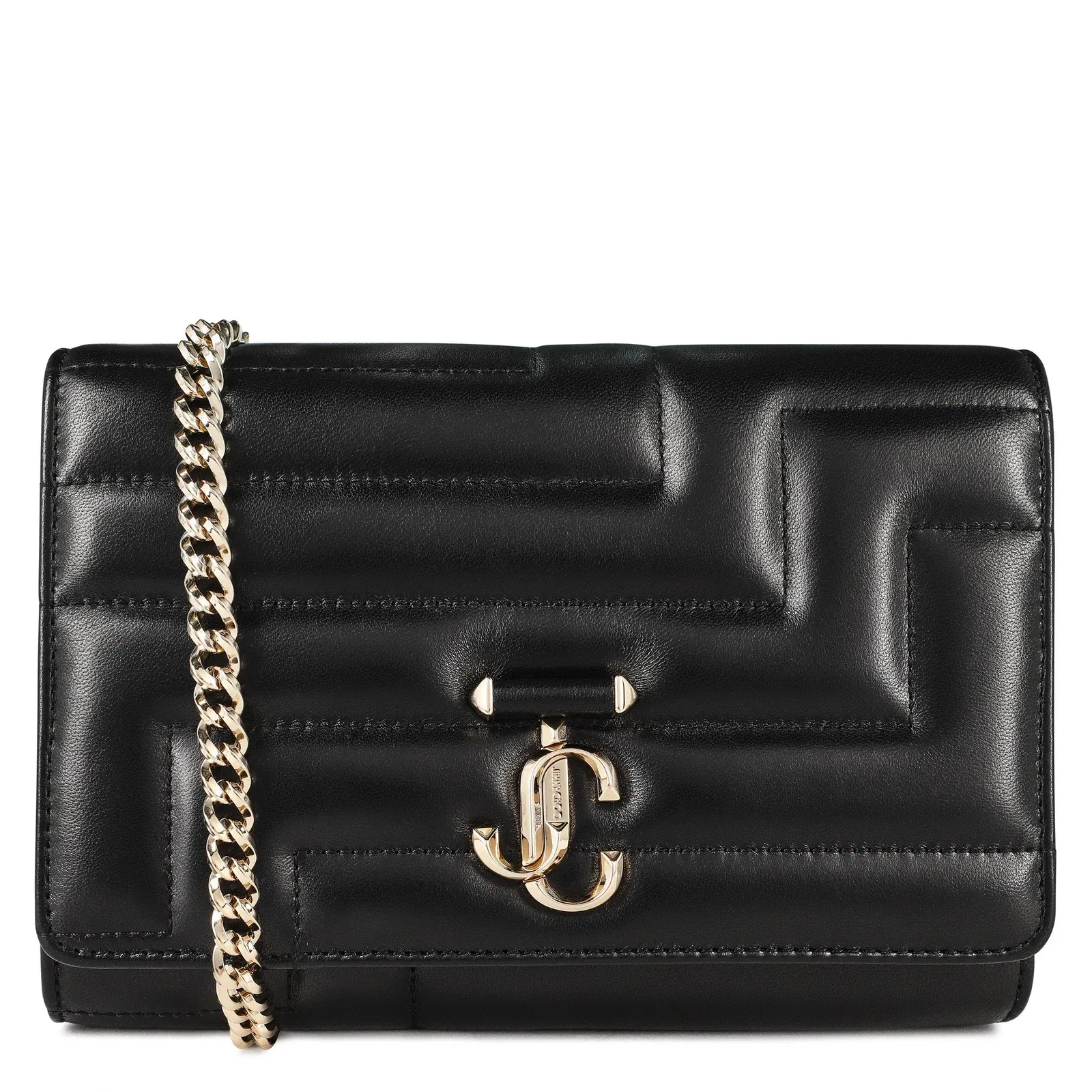 Embellished Leather Avenue Clutch Bag