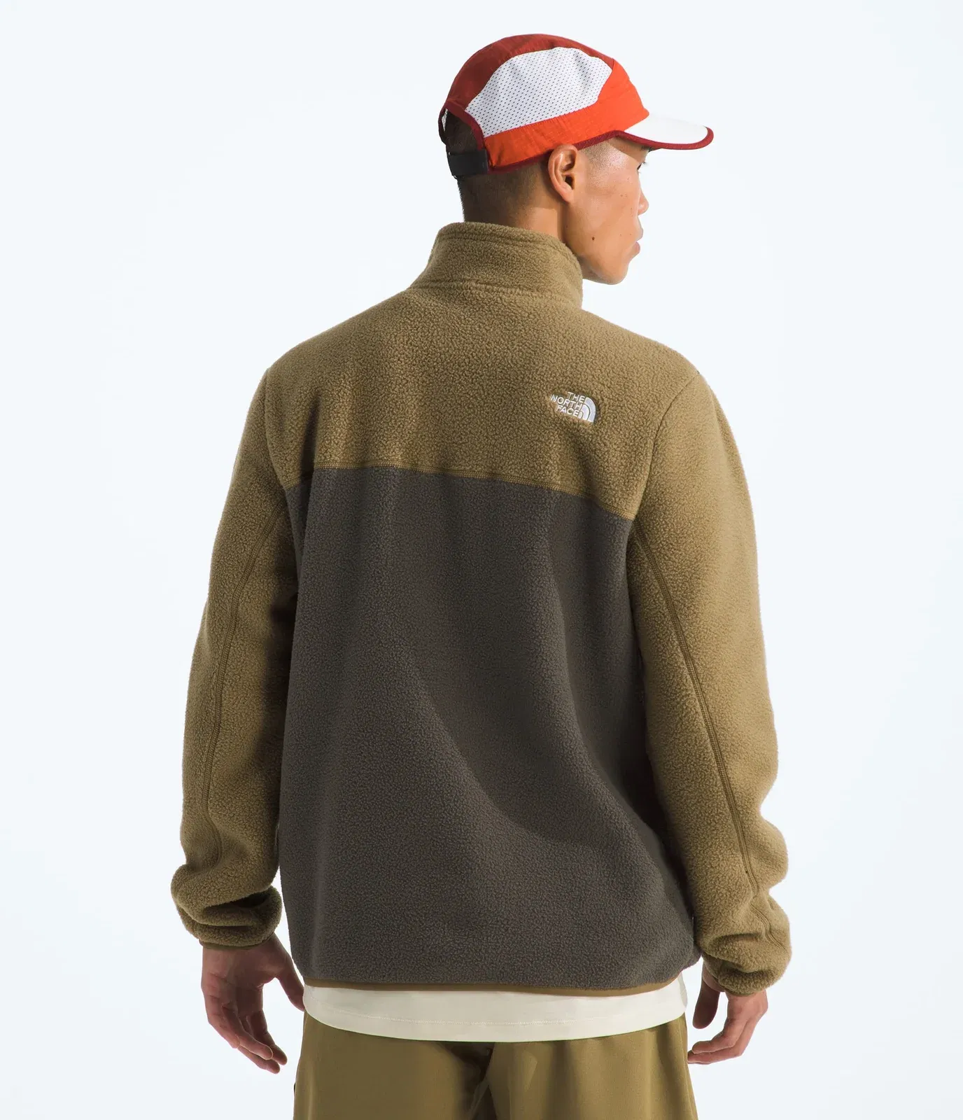 The North Face Men’s Yumiori ¼-Zip New Taupe Green-Cedar-Dust Orange
