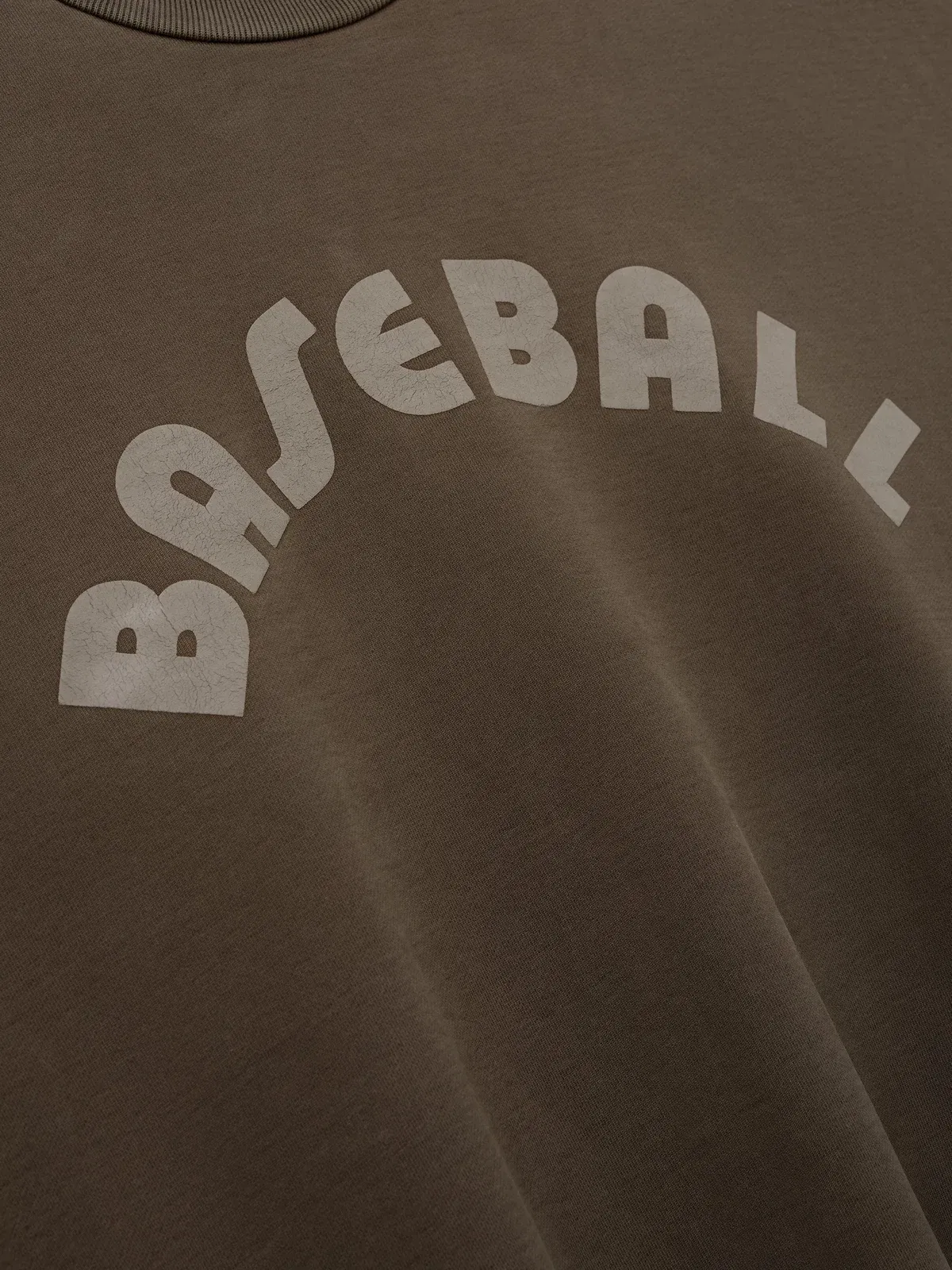 Essentials Baseball Classic Half Raglan Sweatshirt Faded Brown