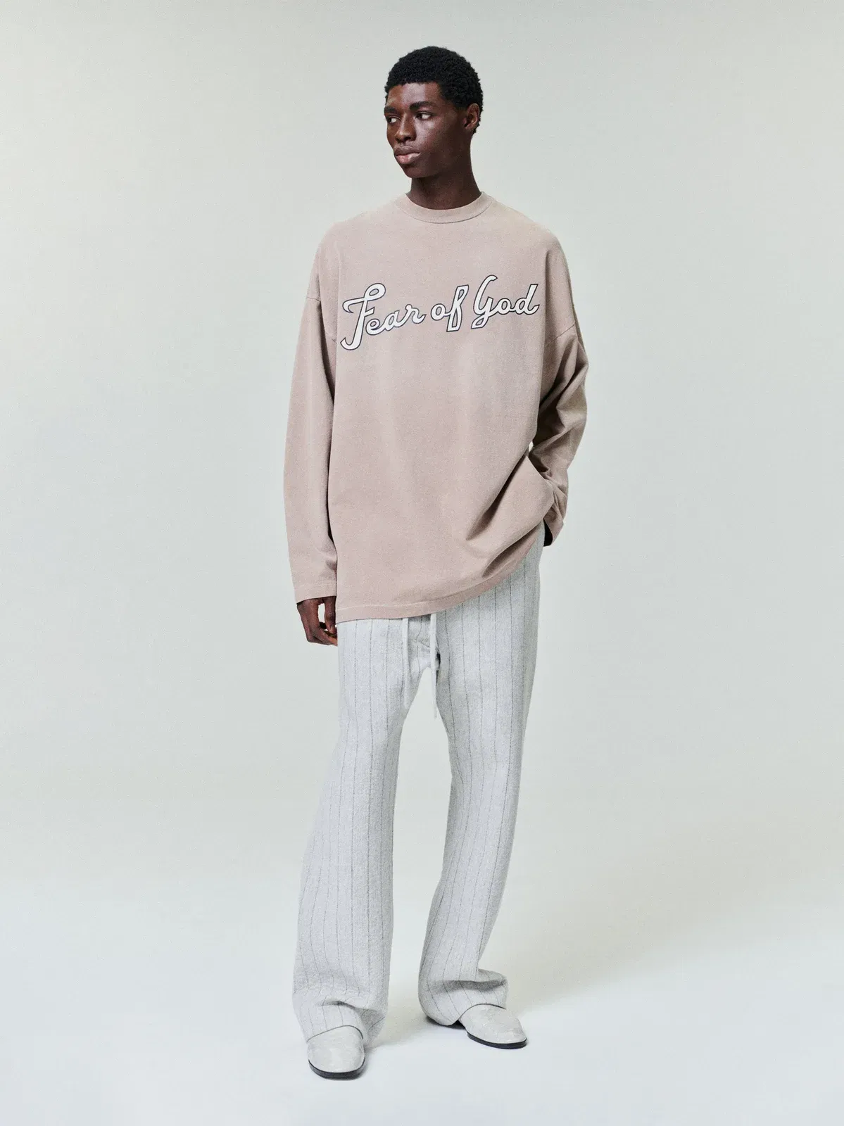 Essentials Fg 9 Long Sleeve T-Shirt Dune Pearl