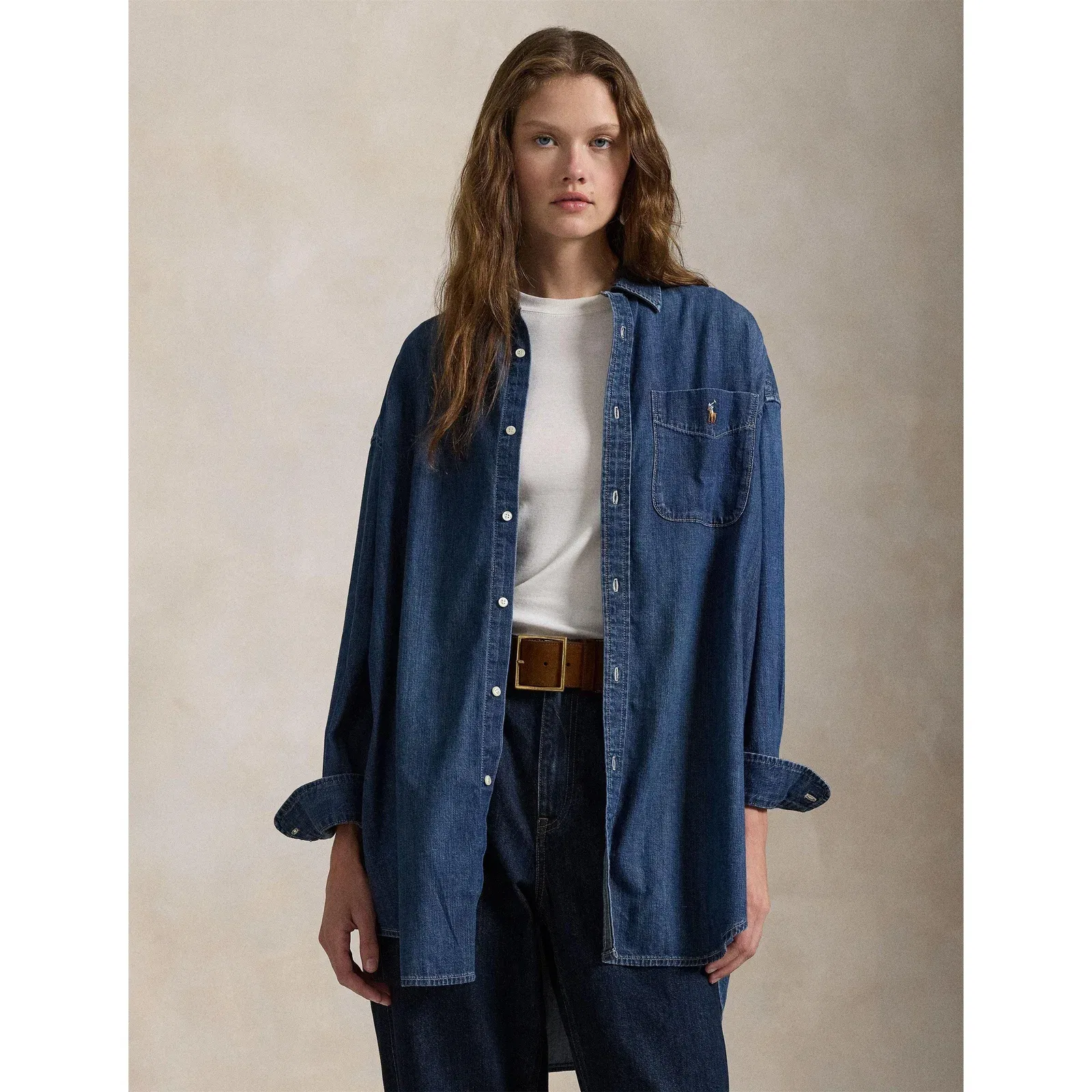 Oversized Denim Shirt