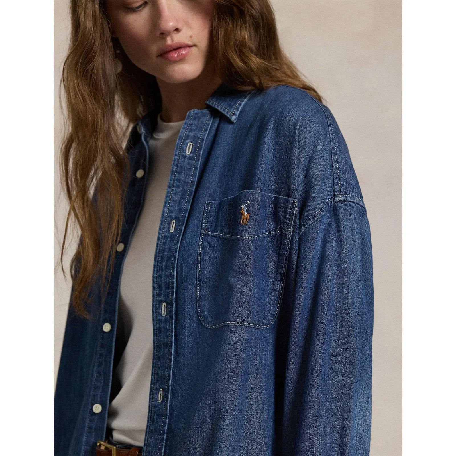 Oversized Denim Shirt