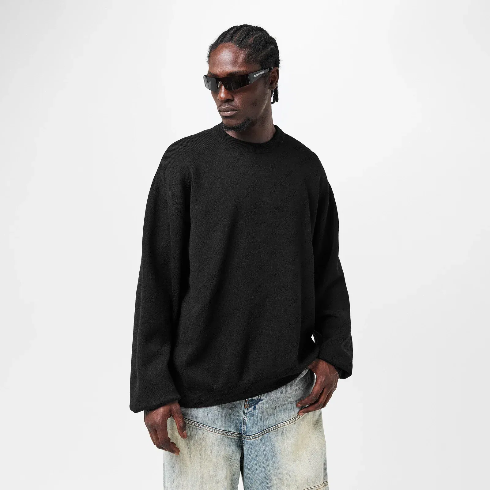 All-Over Logo Crew Sweater
