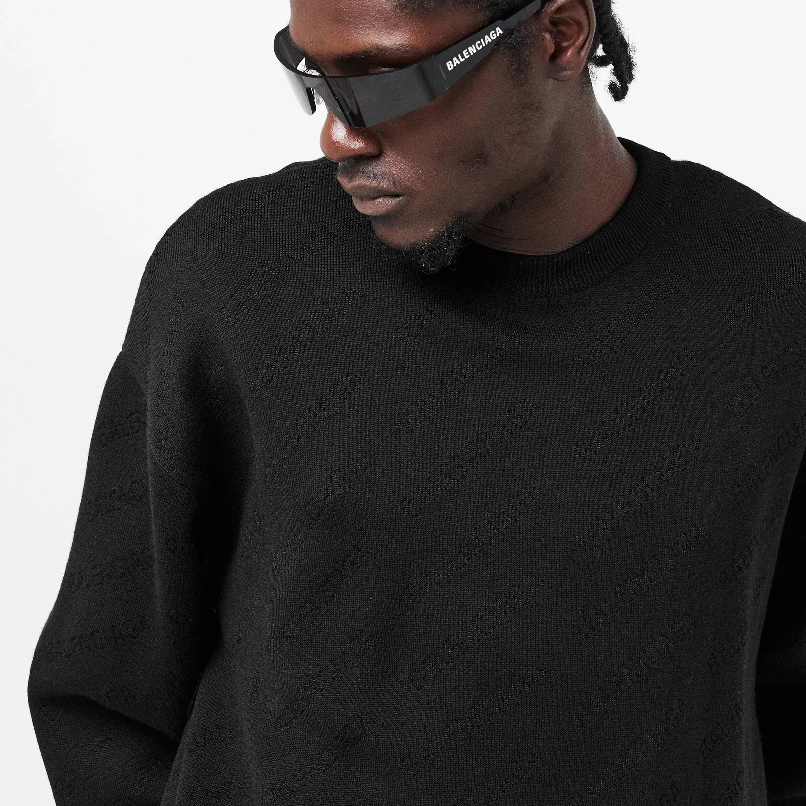All-Over Logo Crew Sweater