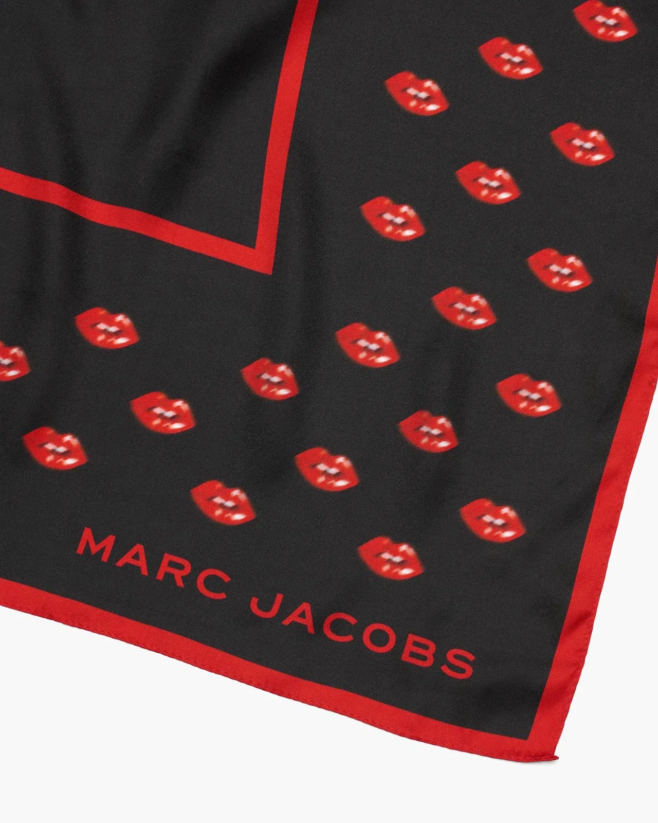 Blurred Lips Square Scarf