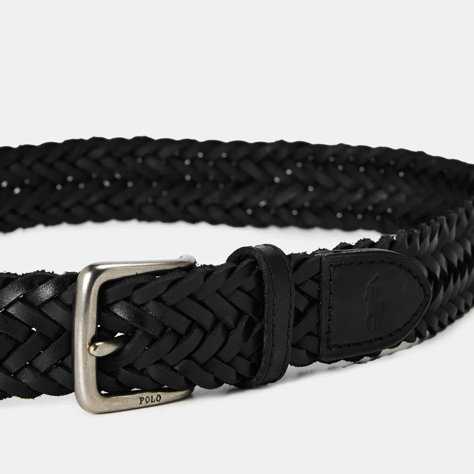 Smooth Weave Textured Leather Belt