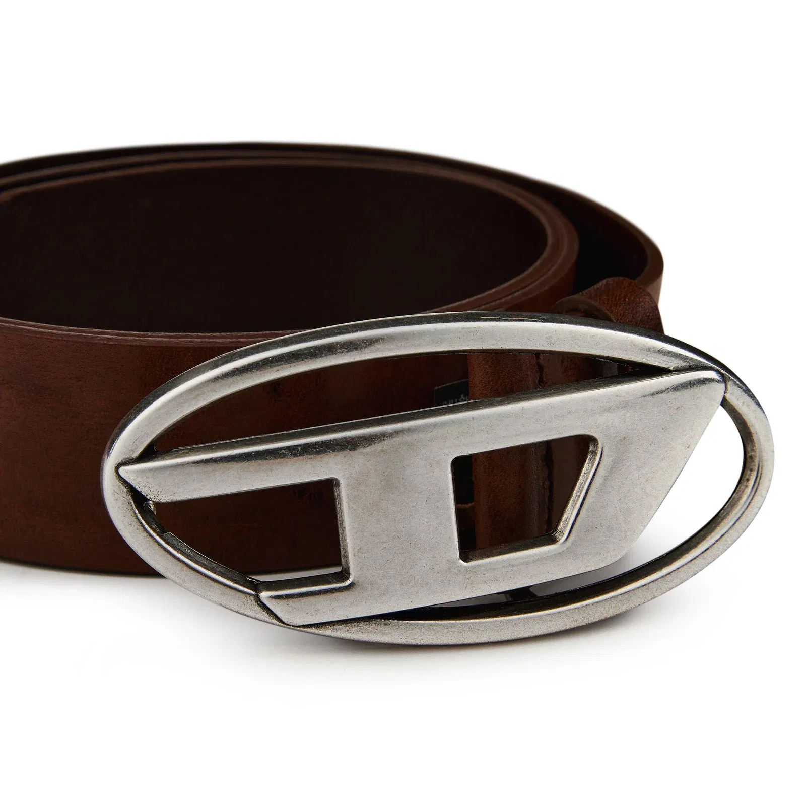 D Buckle Leather Belt