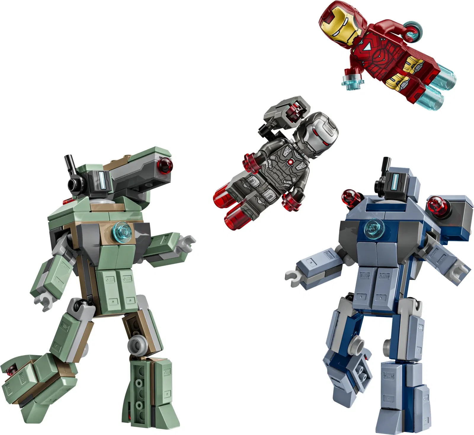 Lego Iron Man War Machine vs Hammer Drones