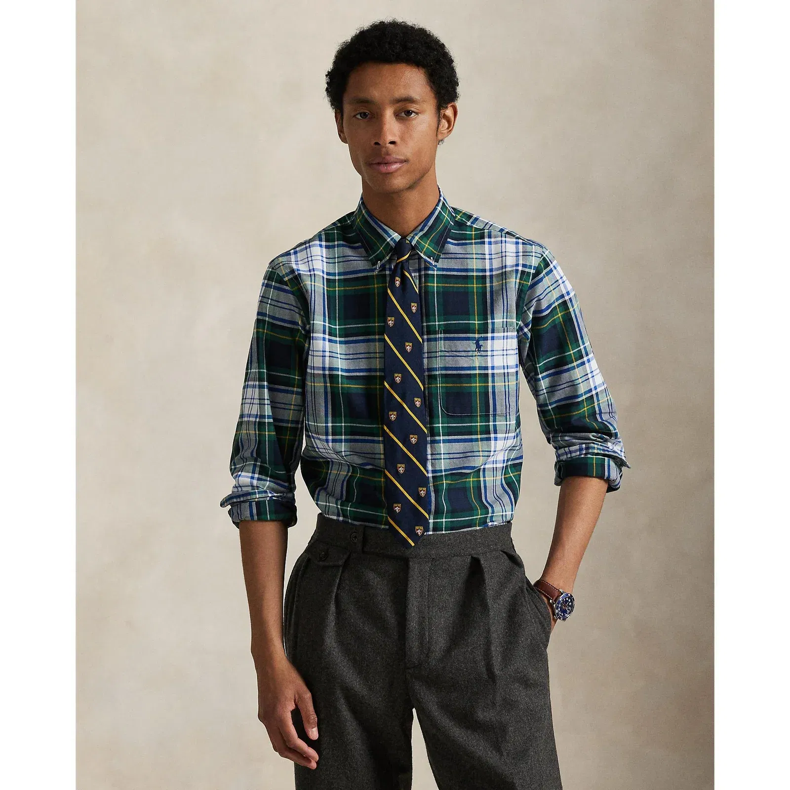 Check Oxford Long Sleeve Shirt