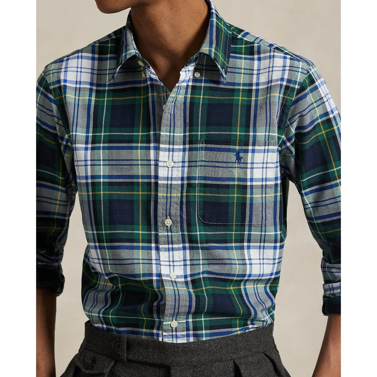 Check Oxford Long Sleeve Shirt