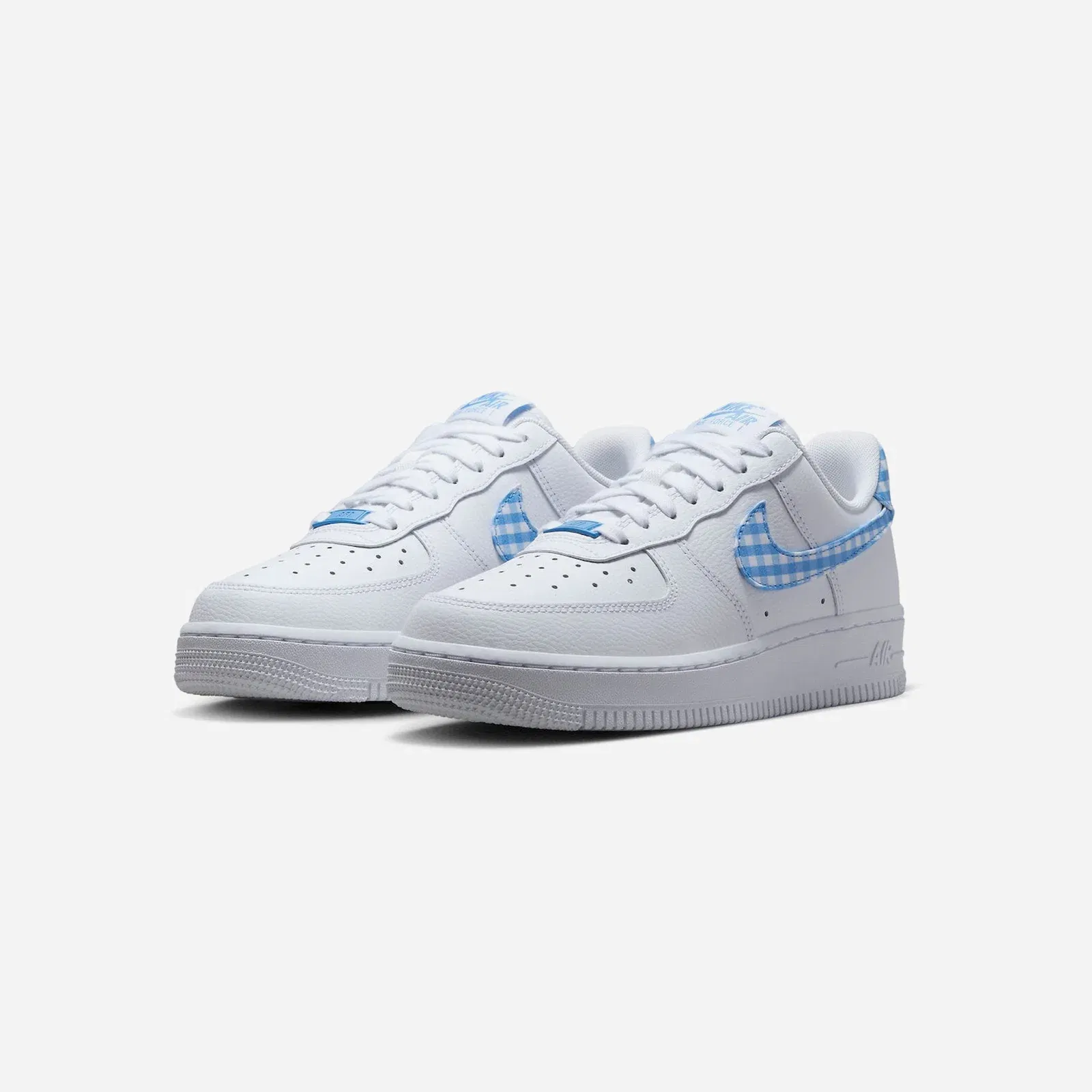Nike Air Force 1 Low '07 Essential White University Blue Gingham
