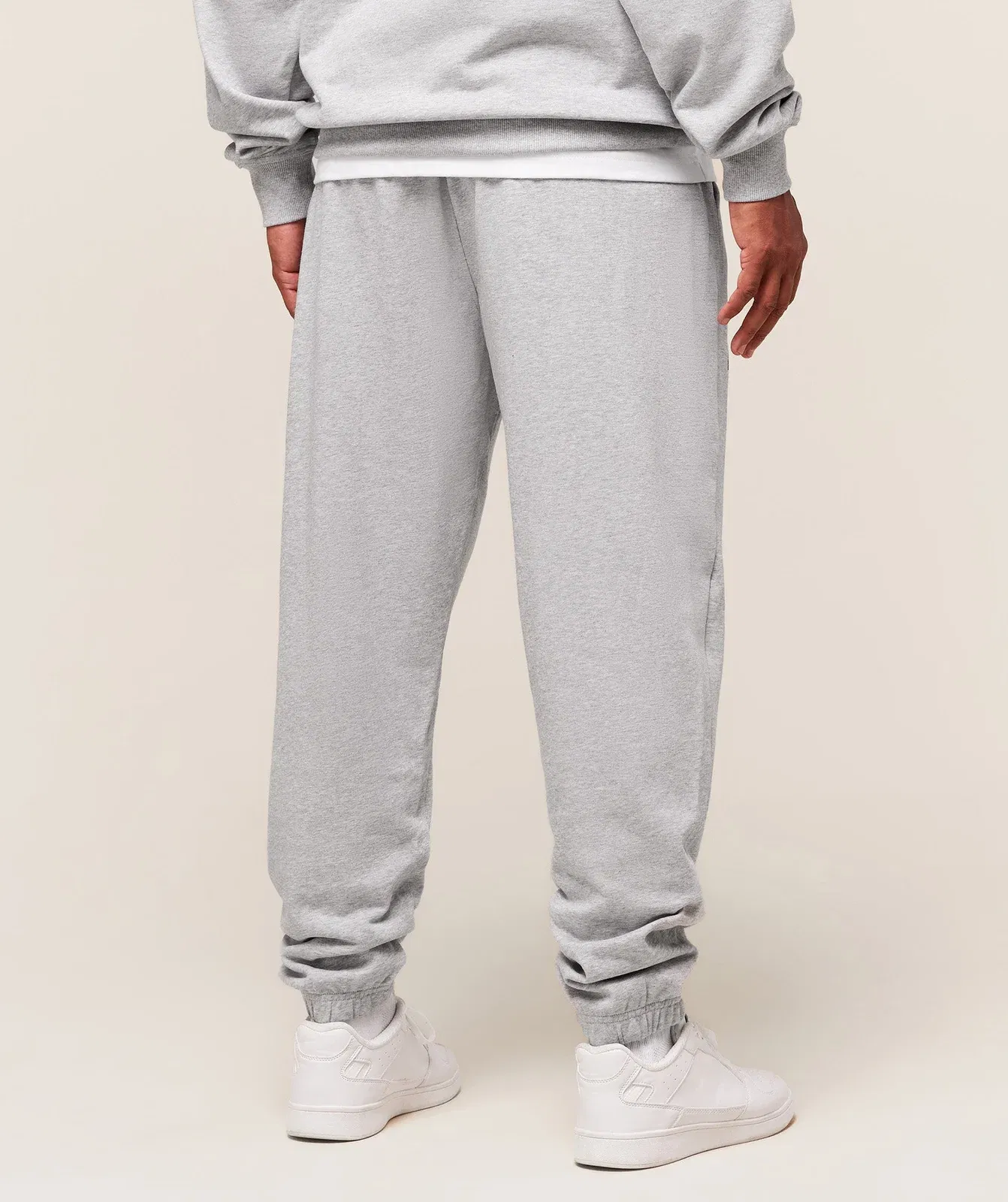 Gymshark Worn Graphic Jogger - Light Grey Core Marl