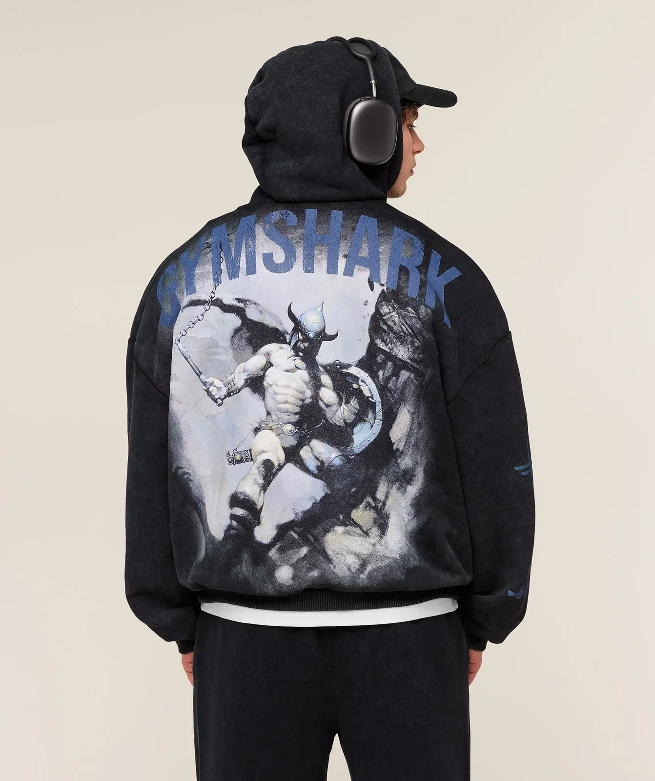 Gymshark Power x Frazetta Graphic Hoodie - Black