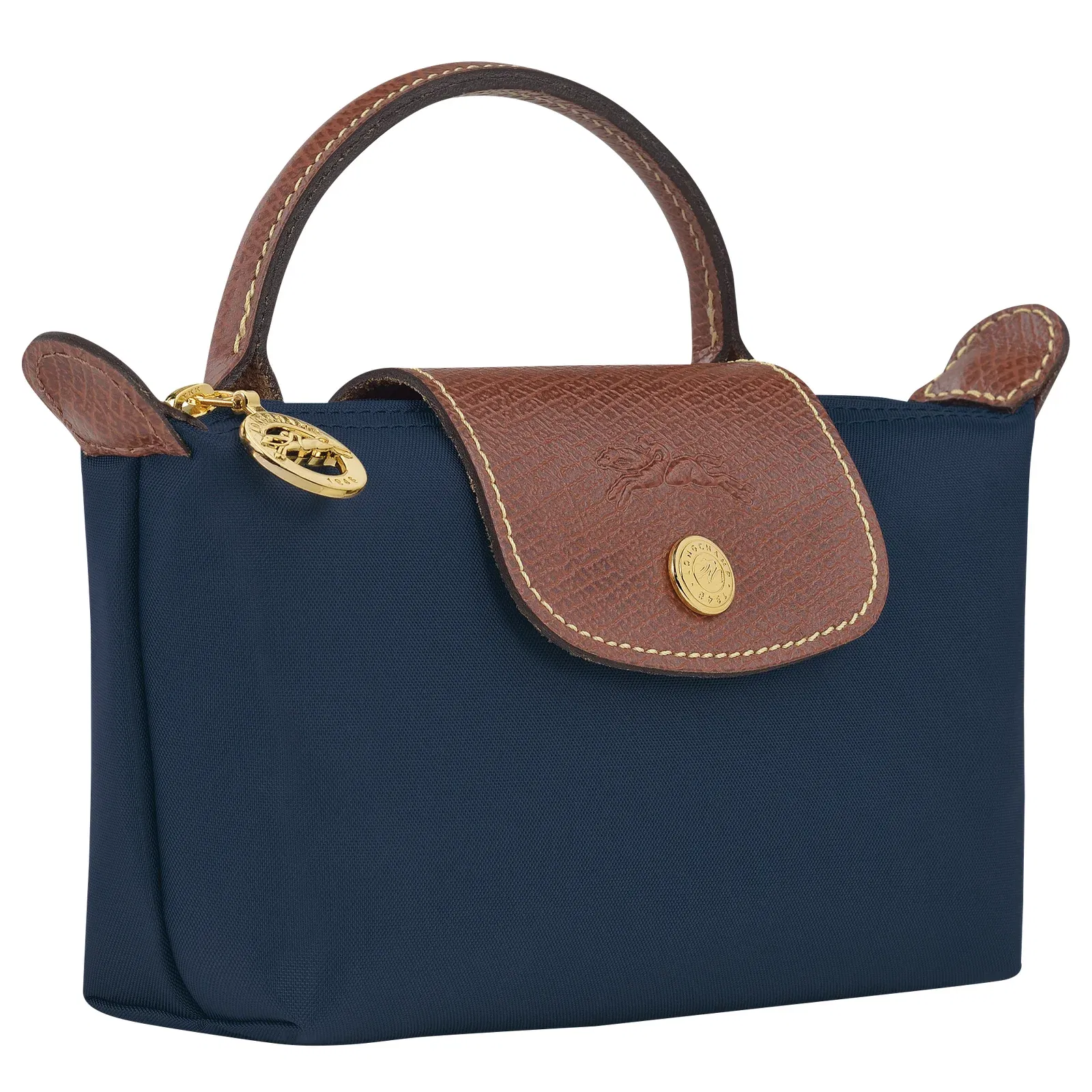 Longchamp Le Pliage Original Pouch with handle Navy