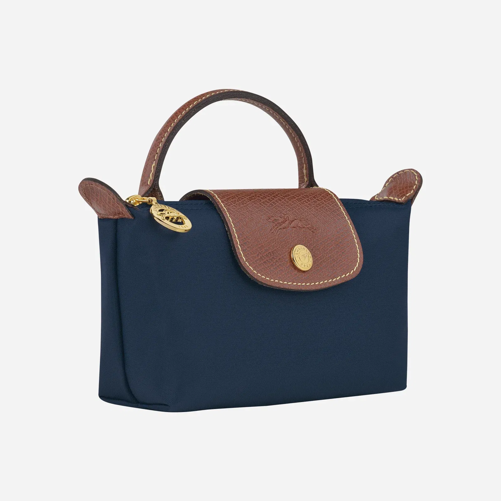Longchamp Le Pliage Original Pouch with handle Navy