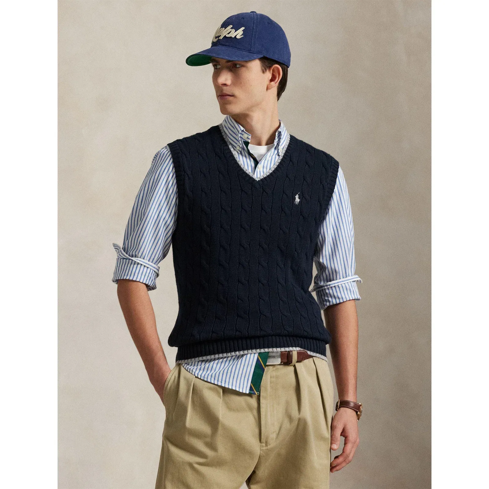 Cable Knit Sweater Vest