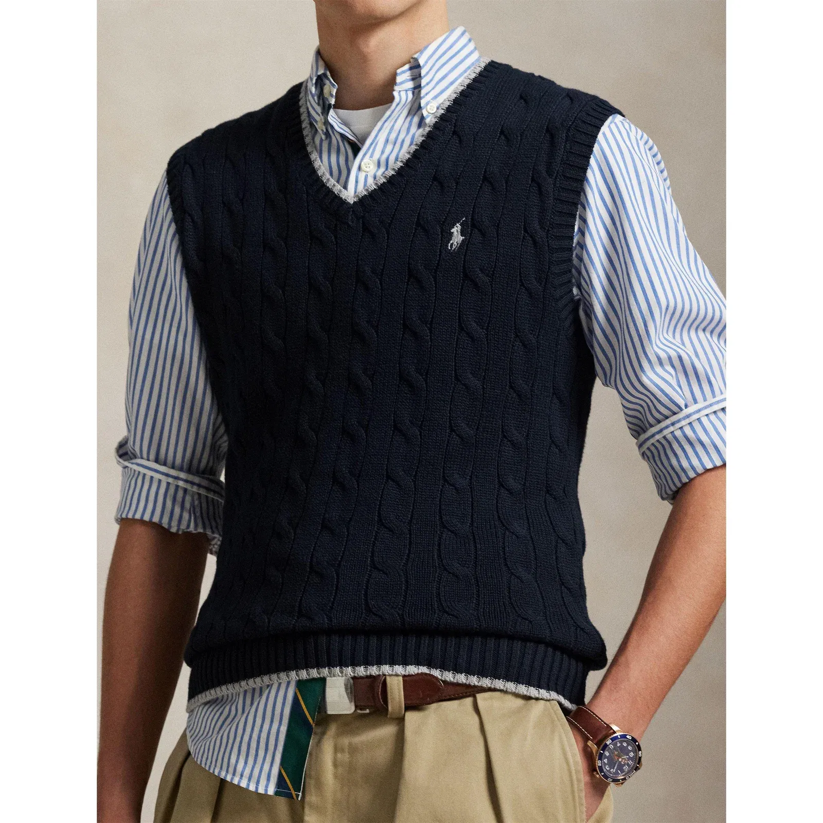 Cable Knit Sweater Vest
