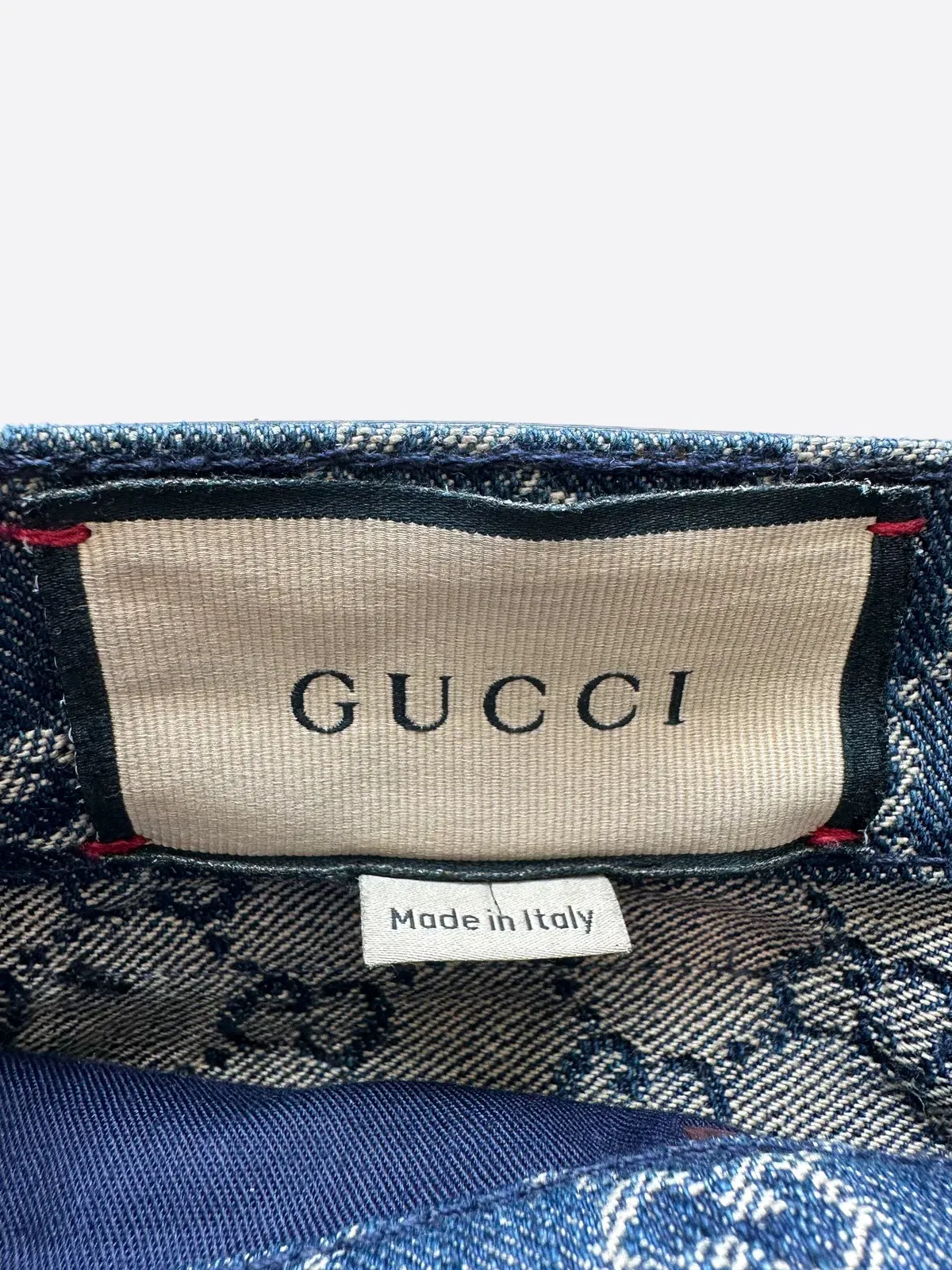Blue GG Monogram Tapered Jeans