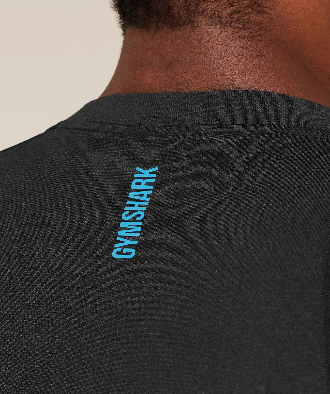Gymshark Shadow Seamless T-Shirt - Black/Brand Blue