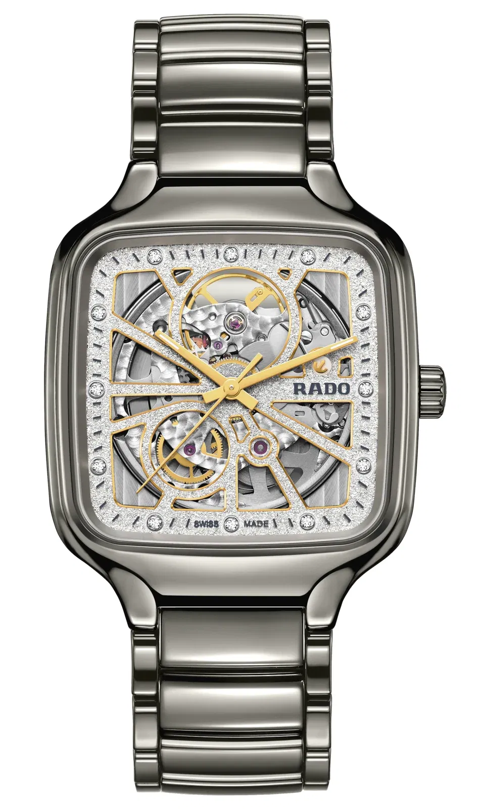 Rado True Square Automatic Open Heart Sparkling Grey r27083722