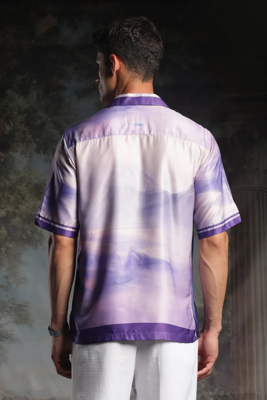 Rare Purple Roselette | Half Sleeve Shirt