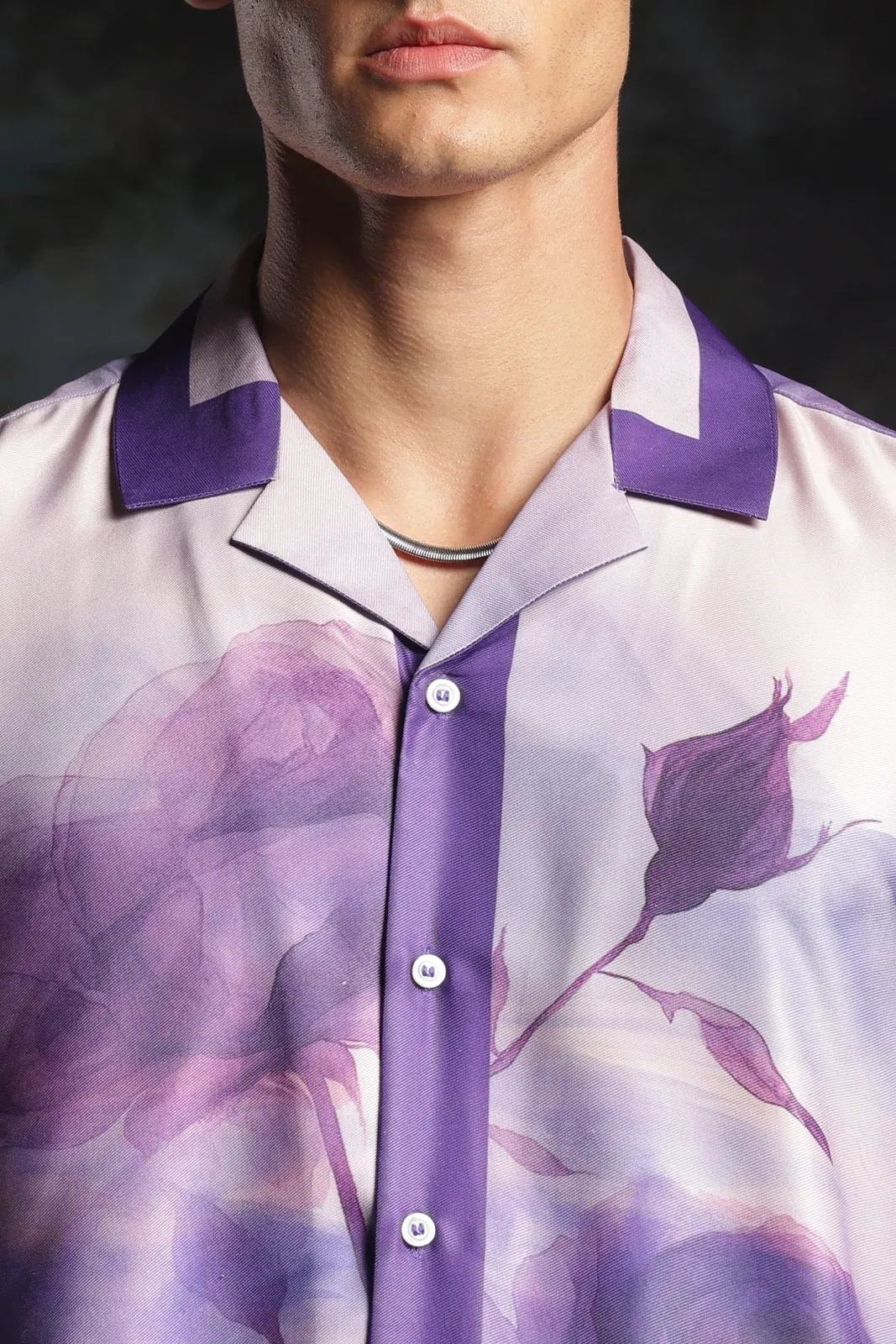 Rare Purple Roselette | Half Sleeve Shirt
