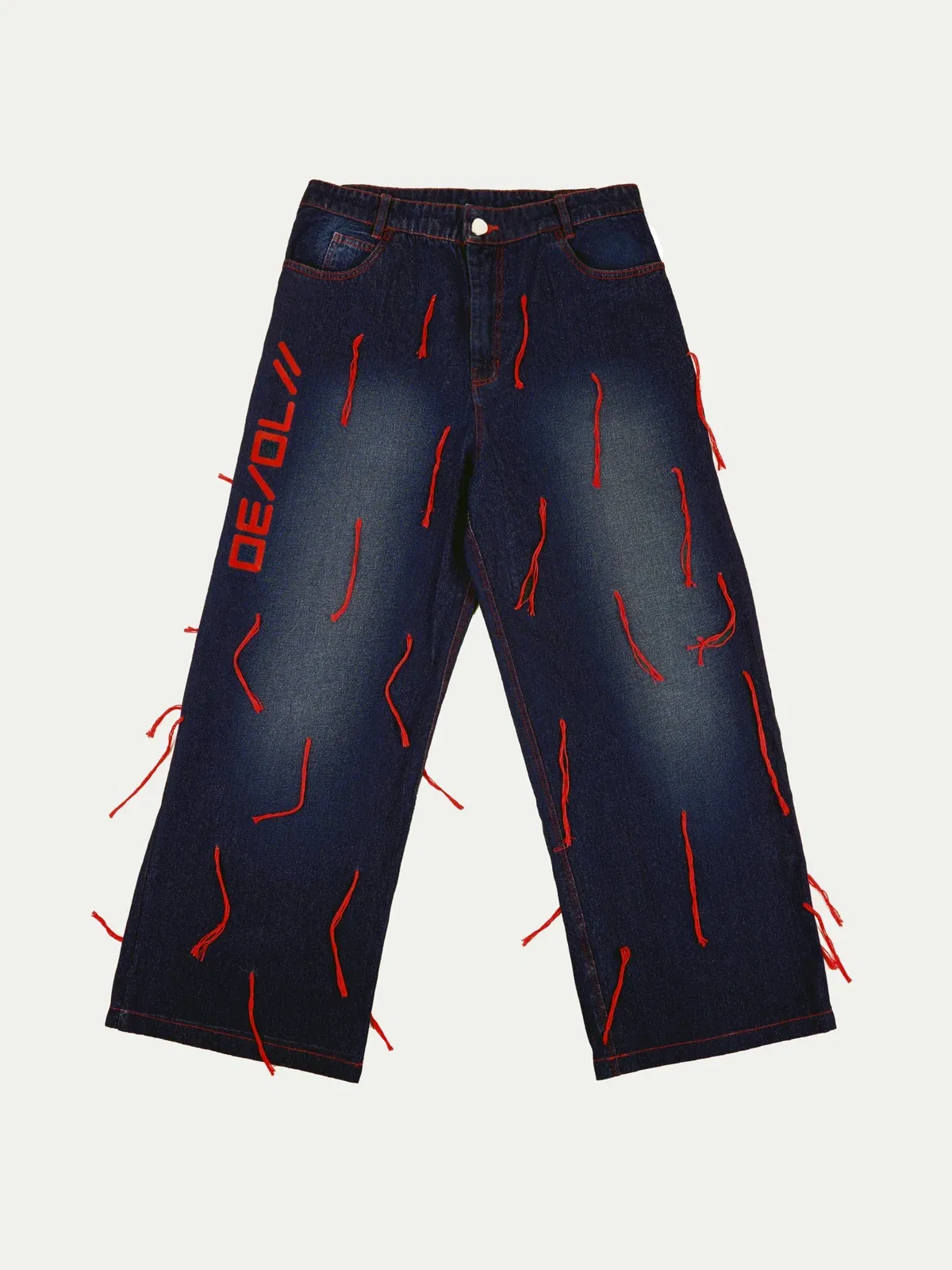 DRIP [HAND-EMBROIDERED BAGGY JEANS]
