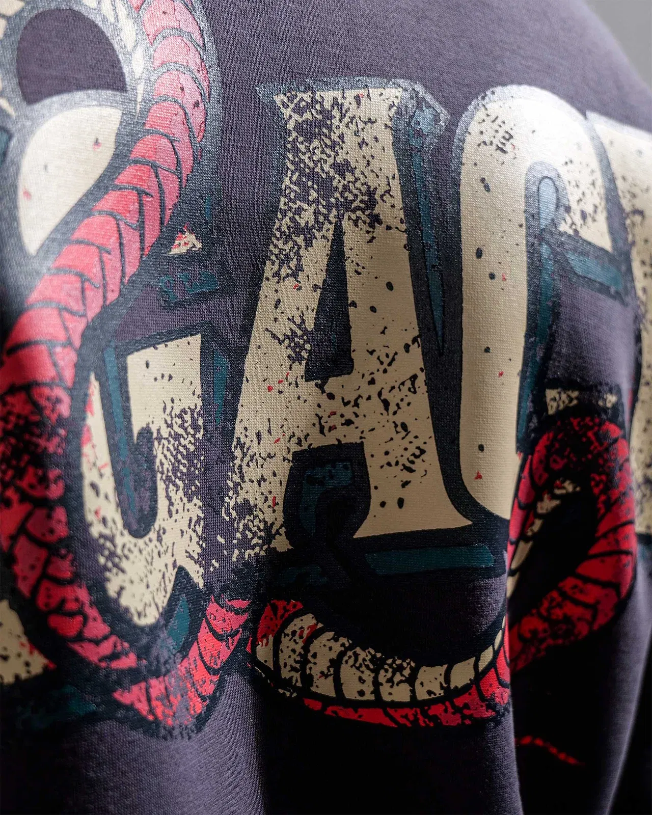 Legacy V2 - Dark Gray Oversized Printed Hoodie