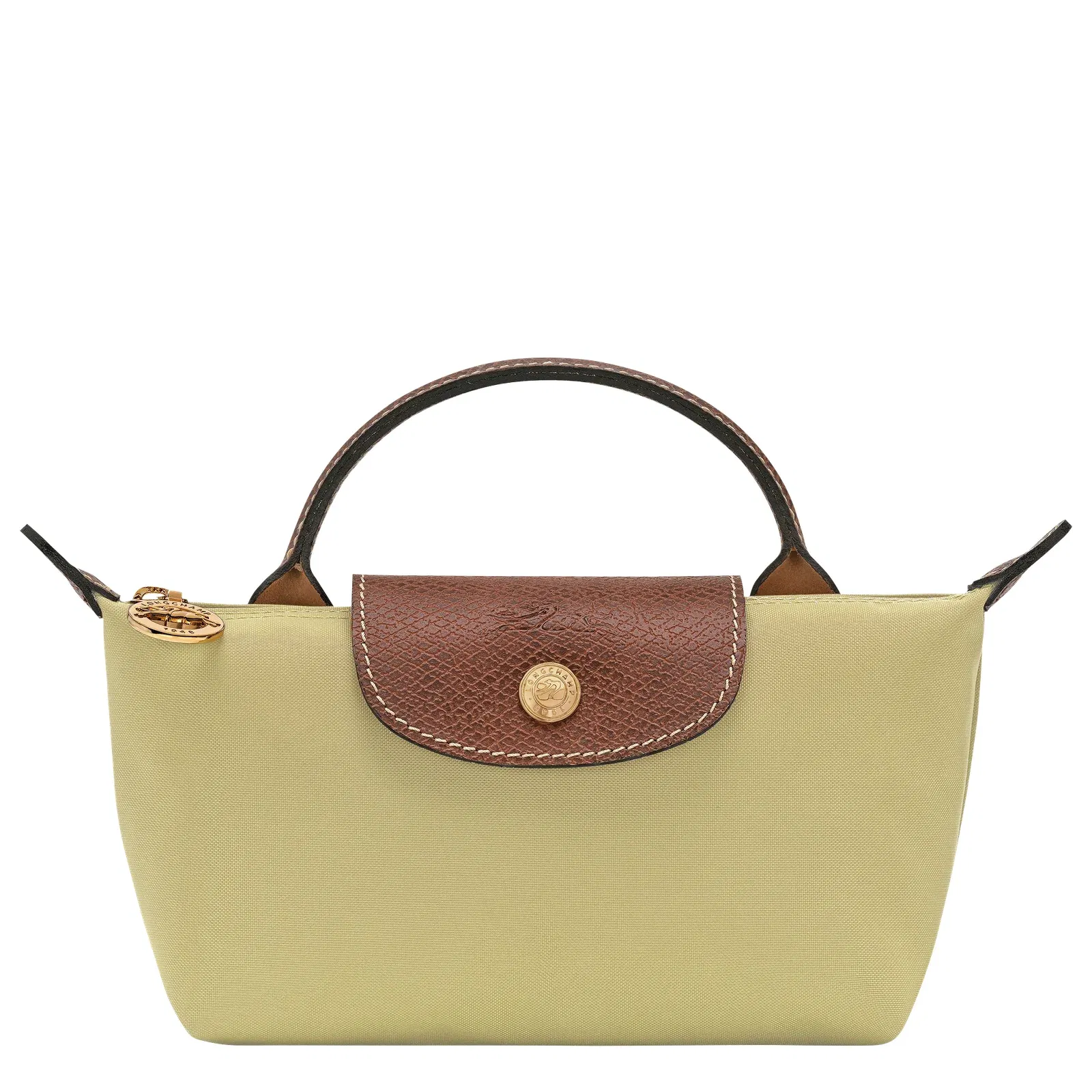 Longchamp Le Pliage Original Pouch with handle Pistachio