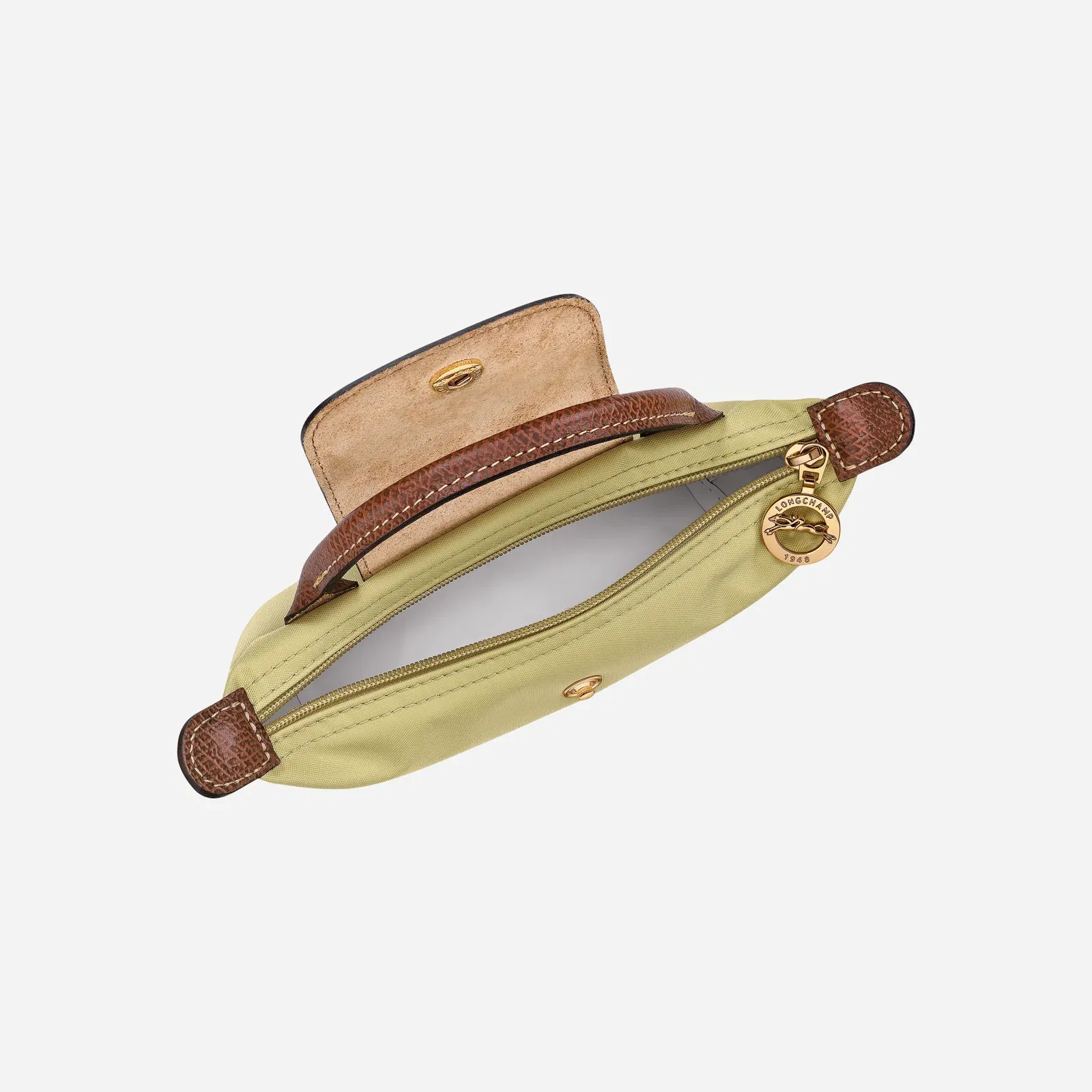 Longchamp Le Pliage Original Pouch with handle Pistachio