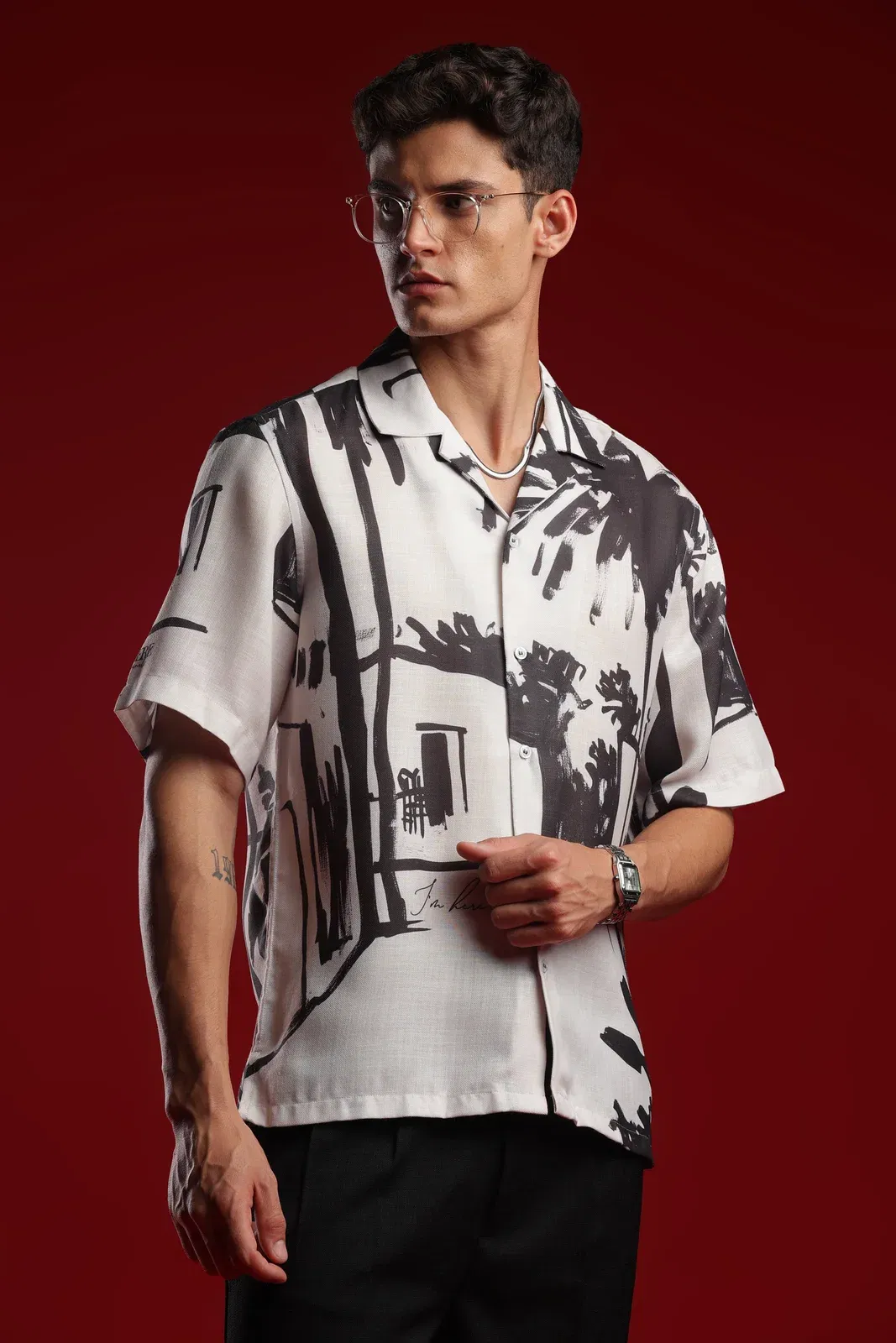 Peace, What I Call Home Resort Collar Shirt
