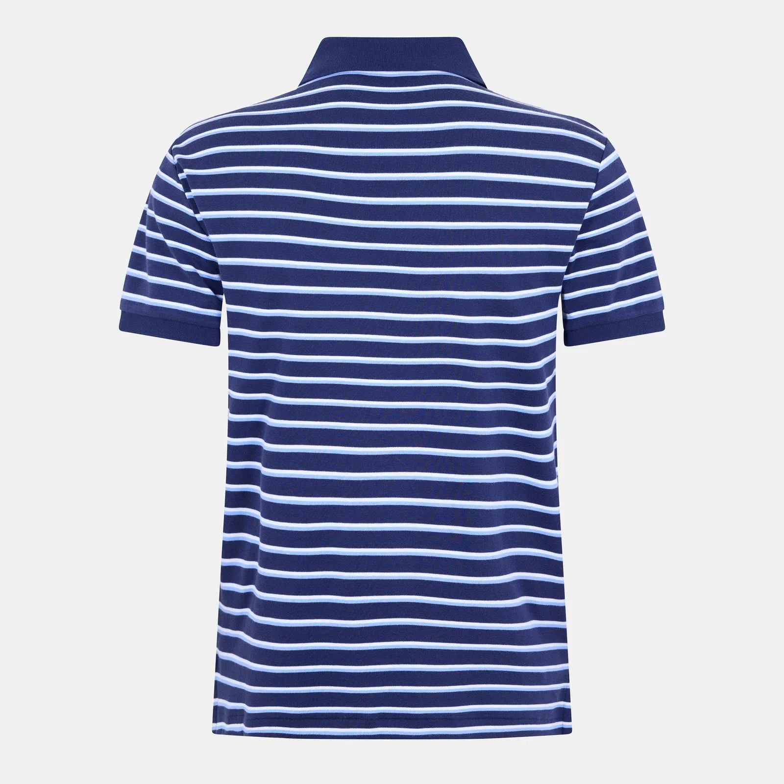 Pima Cotton Stripe Tailored Fit Short Sleeve Shirt