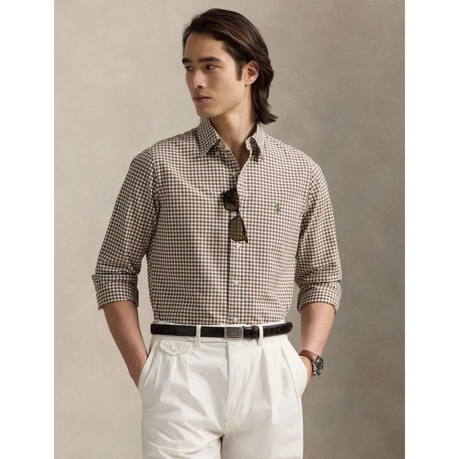Oxford Patterned Long Sleeve Shirt