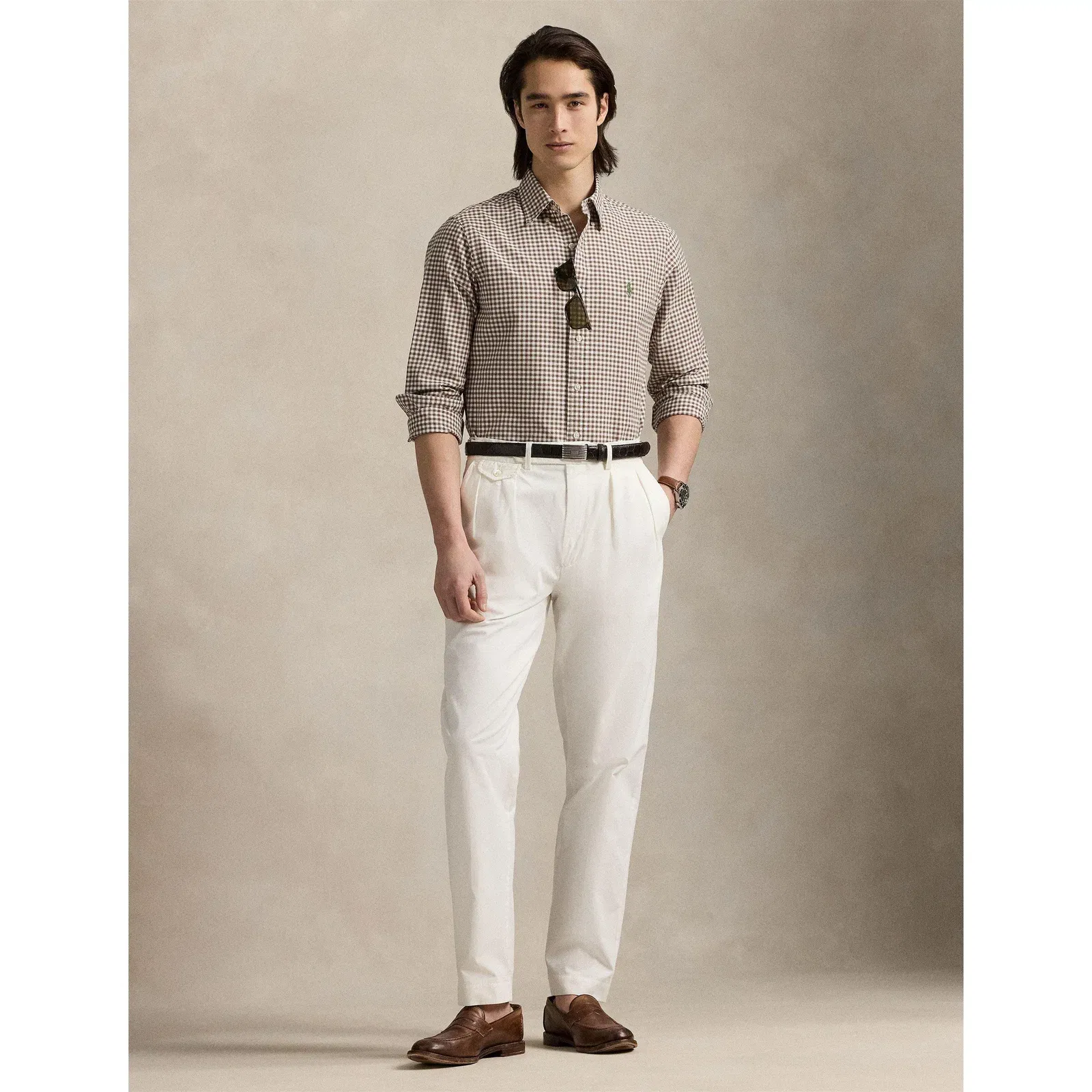 Oxford Patterned Long Sleeve Shirt